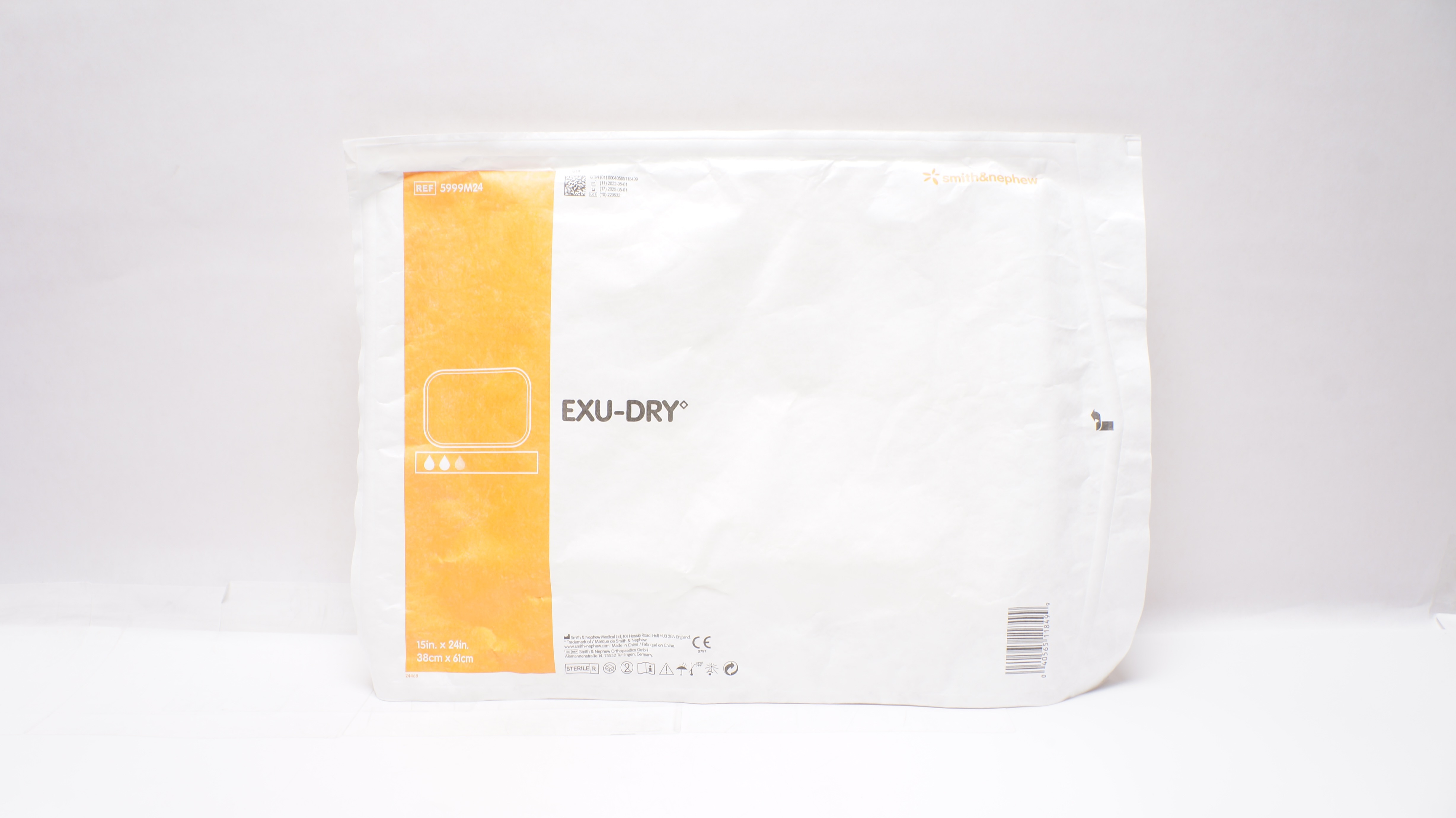 Smith & Nephew 5999M24 Exu-Dry Medium Absorbent Dressing 15 x 24inch