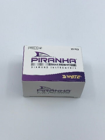 SS White 847-016FR Piranha Flat-End Taper Diam. 1.6mm, Length 8 ~ Box of 25