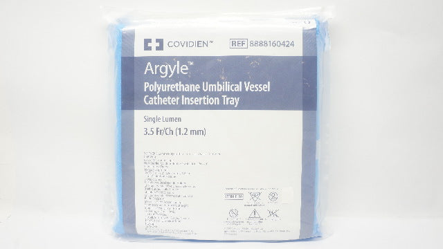 Covidien 8888160424 Argyle Polyurethane Umbilical Vessel Cath.Insertion Tray