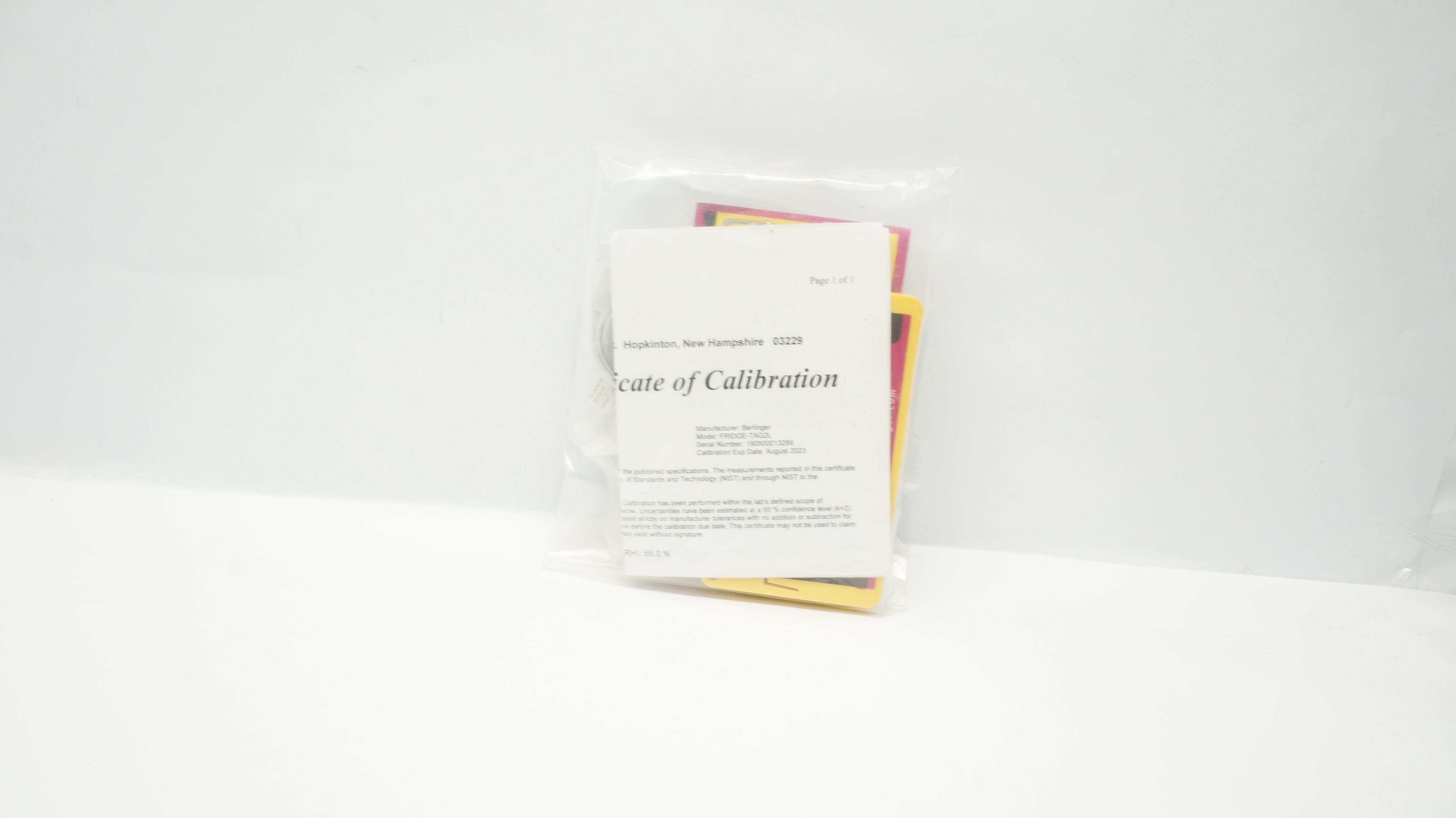 Berlinger FRIDGE-TAG2L Calibration (x)