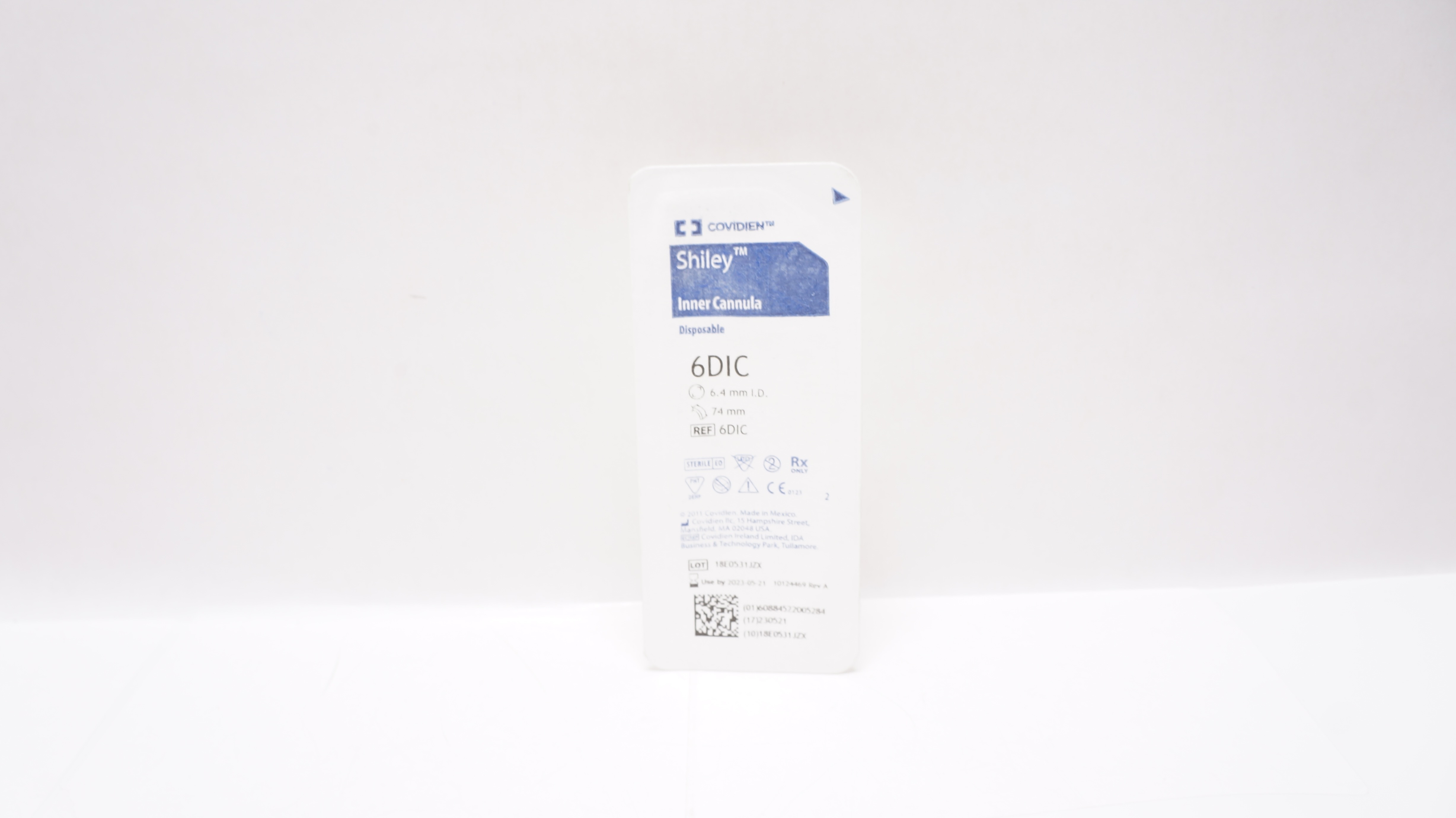 Covidien 6DIC Shiley Inner Cannula Disposable 6.4mm I.D. x 74mm (x)