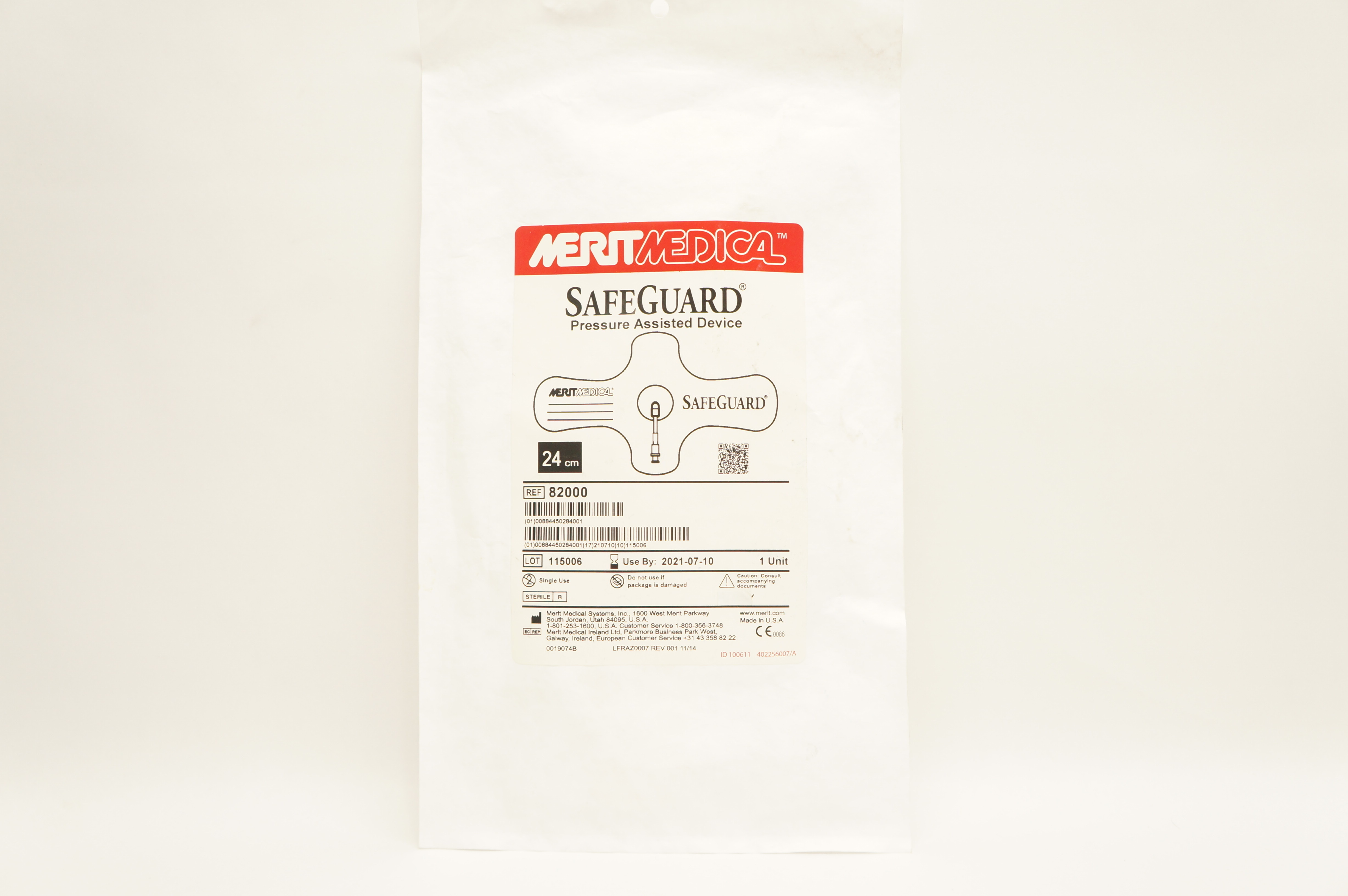 Merit Medical 82000 SafeGuard Pressure Assisted Device 24cm (x)