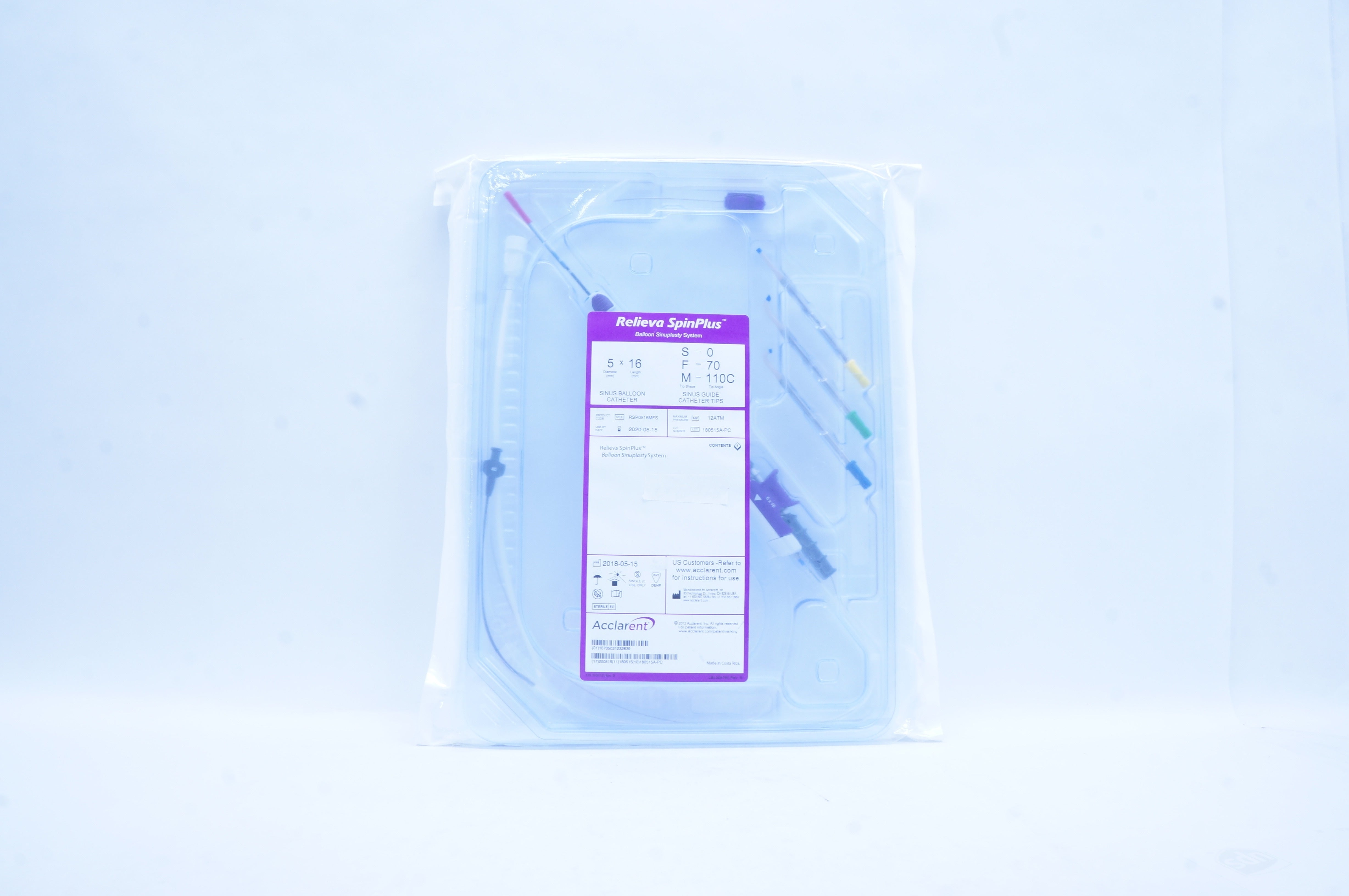 Acclarent RSP0516MFS Relieva SpinPlus Balloon Sinuplasty System 5mm x 16mm (x)
