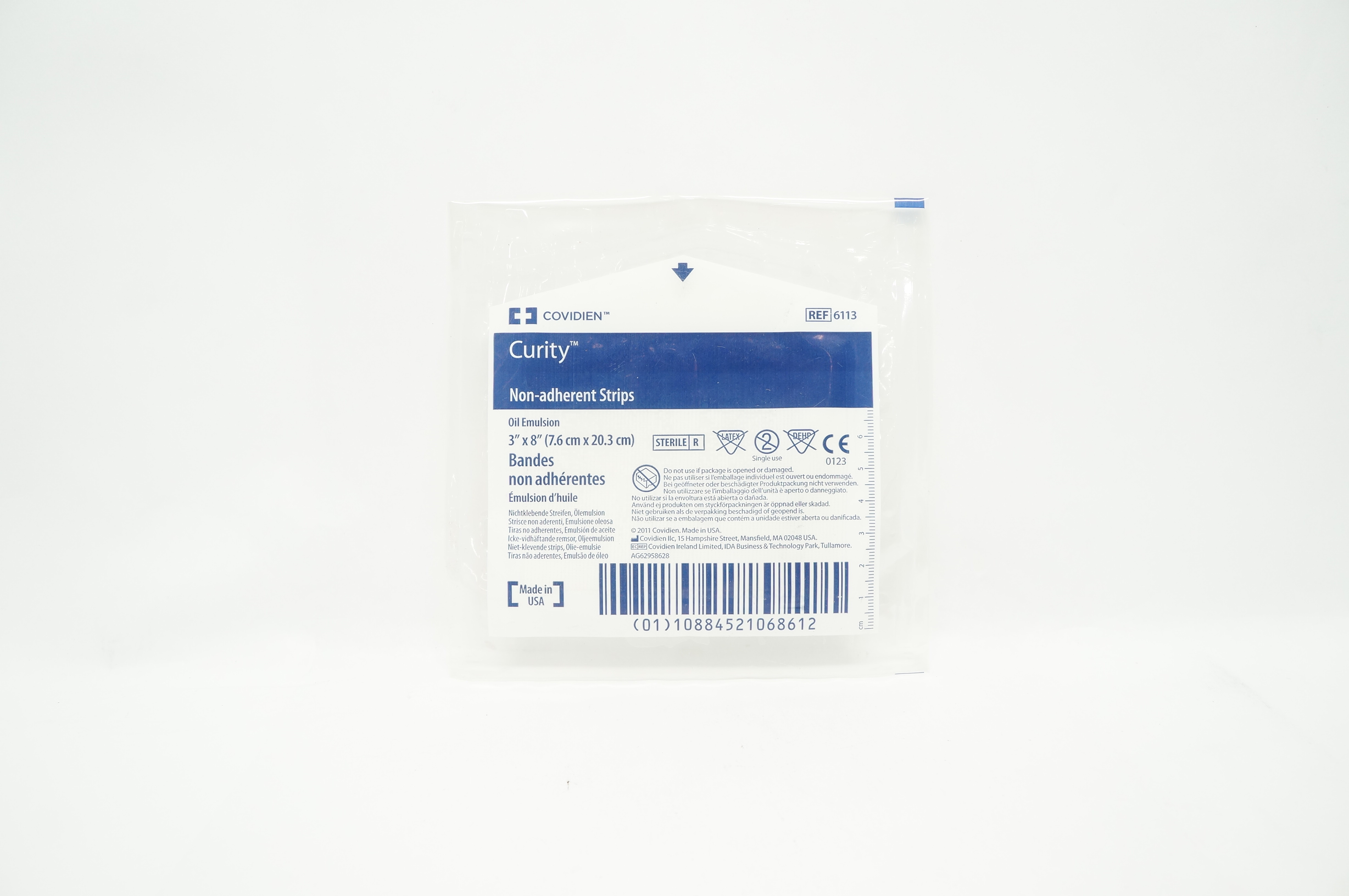 Covidien 6113 Curity Non-Adherent Strips 3inch x 8inch (x)