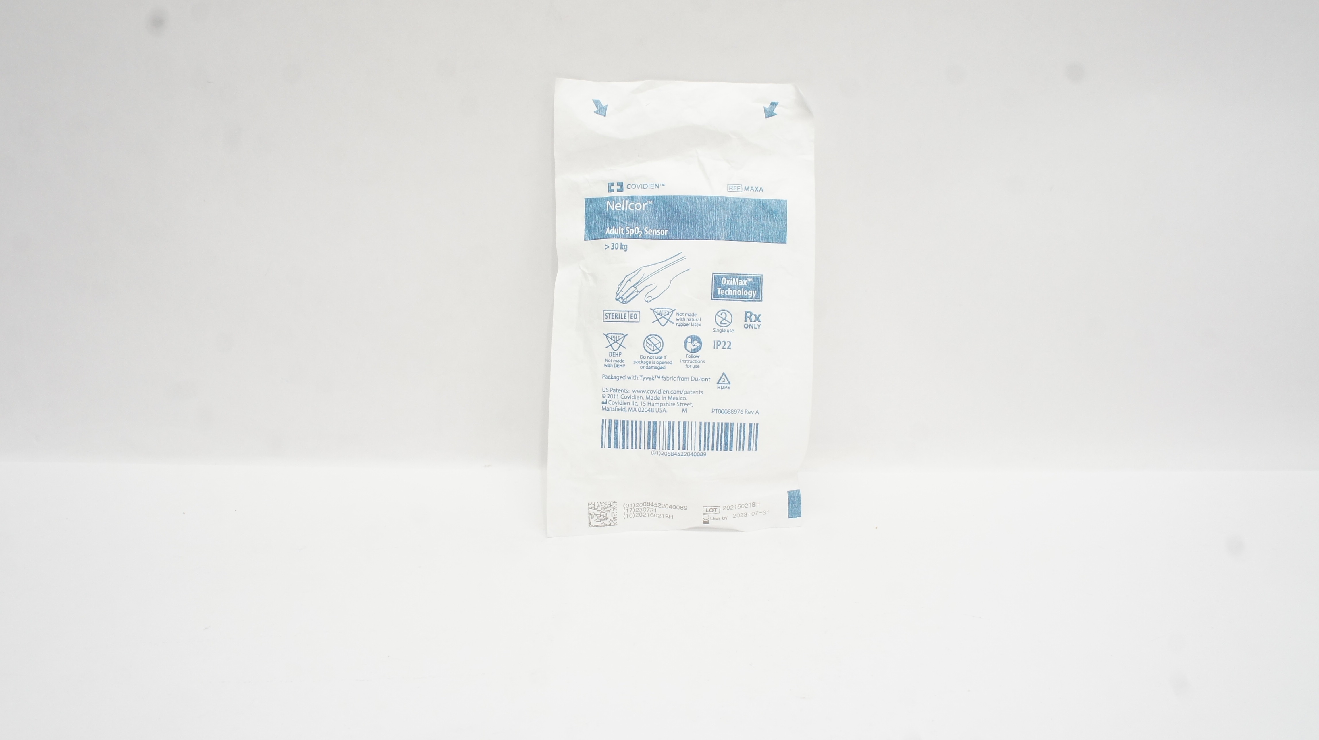 Covidien MAXAR Nellcor, Adult SpO2 Sensor > 30kg (x)