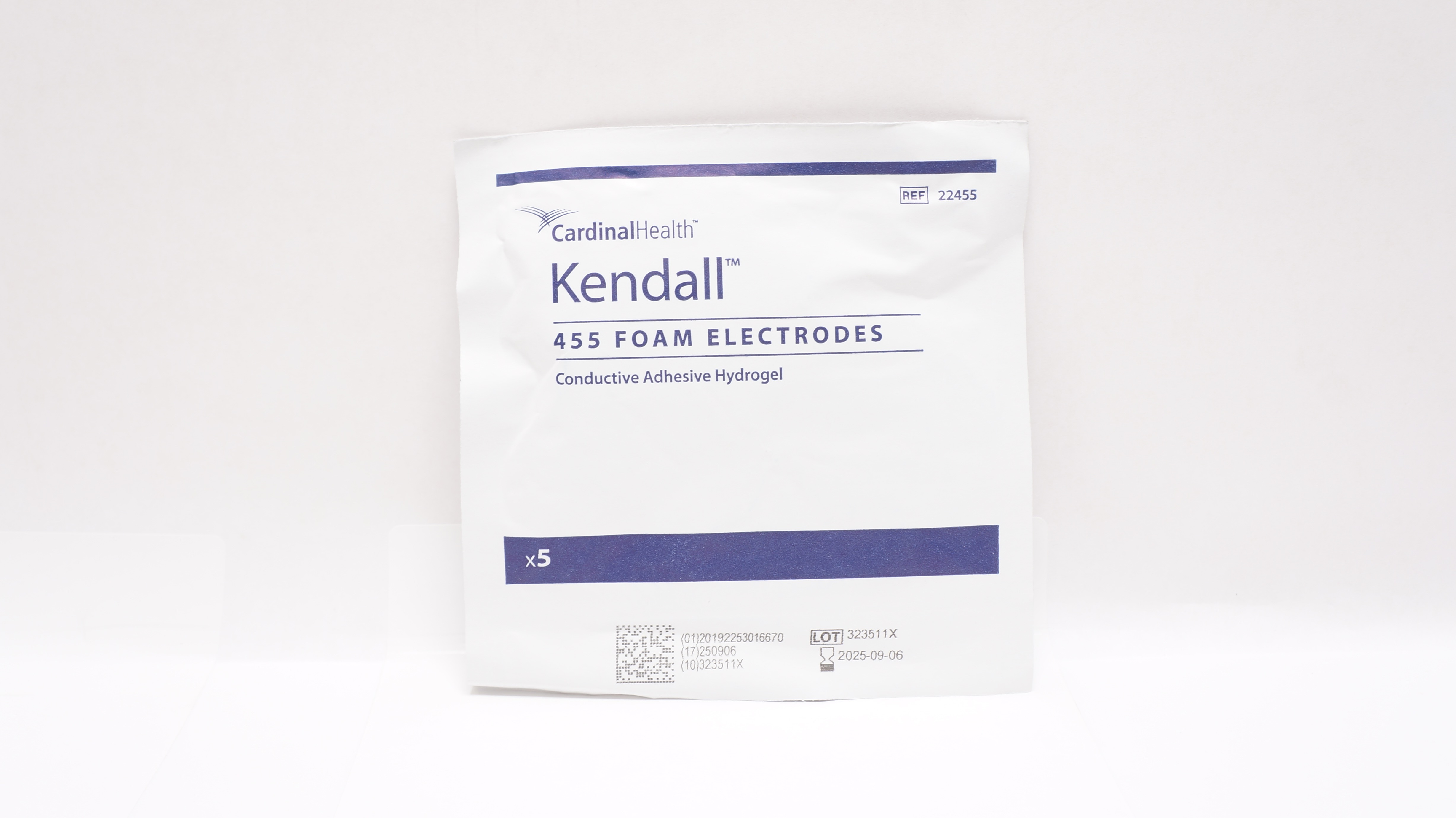 Cardinal Health 22455 Kendall 455 Foam Electrodes - Pack of 5