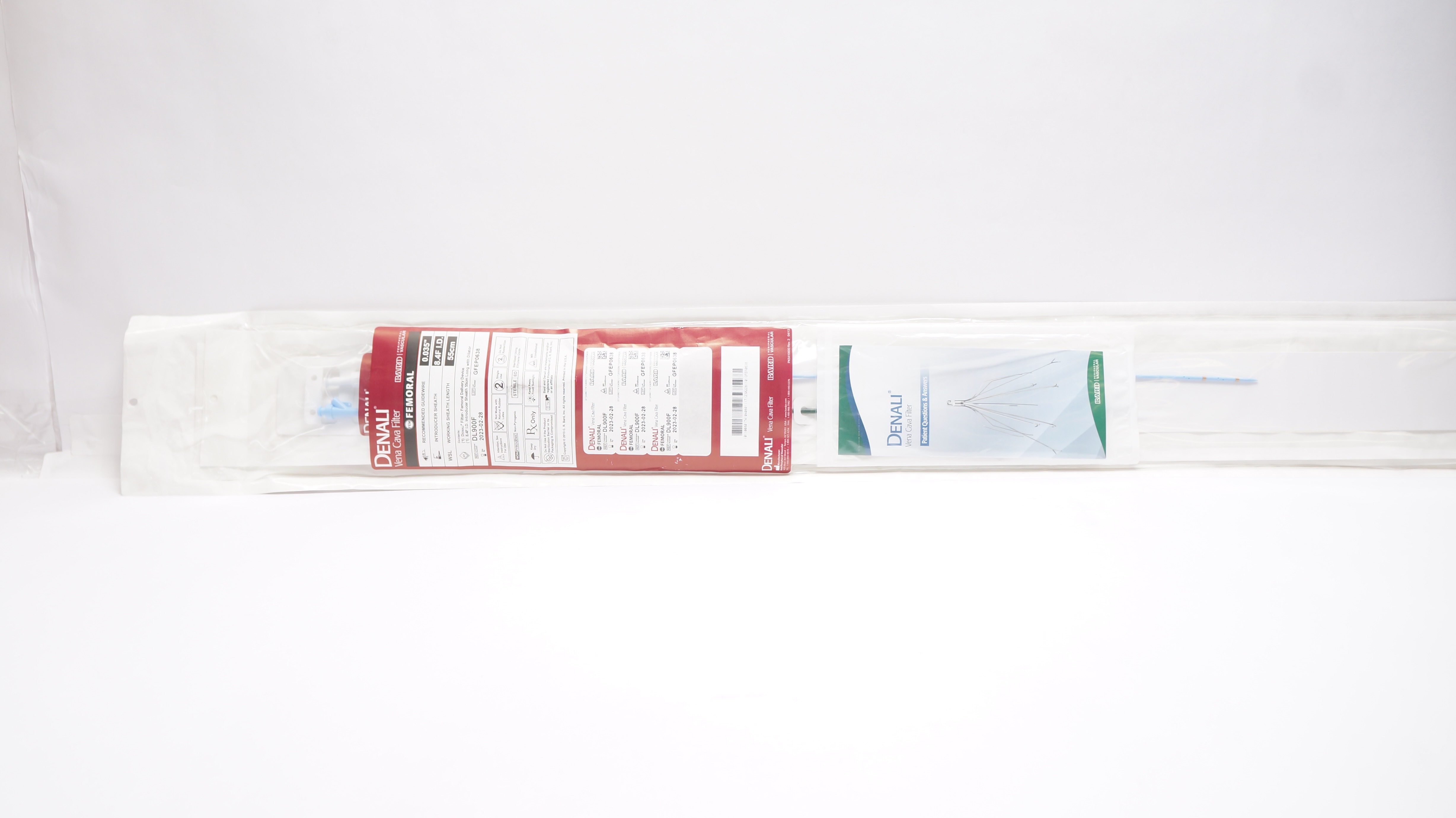 Bard DL900F Denali Vena Cava Filter, Femoral Delivery Device 0.035inch (x)