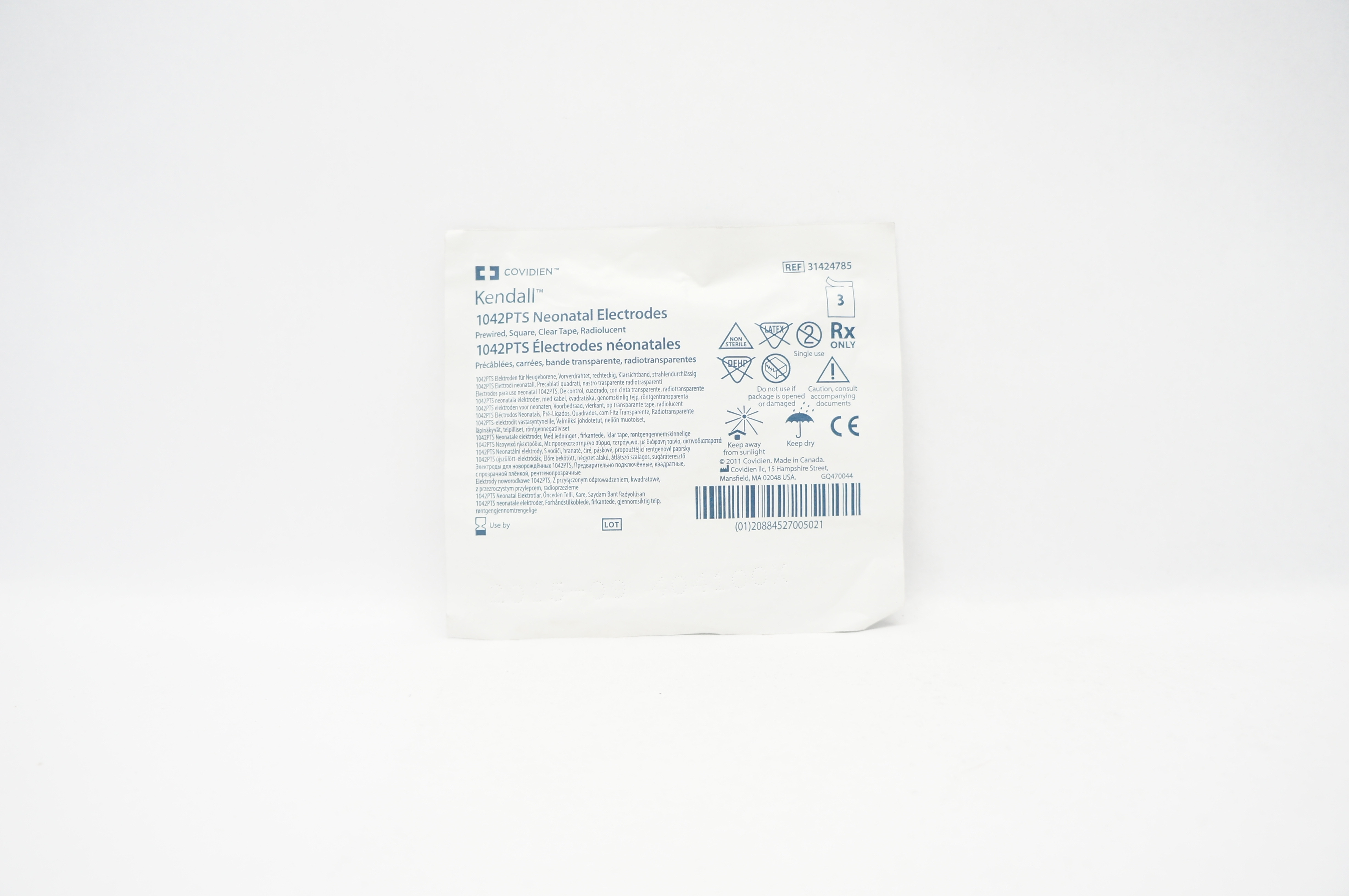 Covidien 31424785 Kendall 1042PTS Neonatal Electrodes (x) - Pack of 3
