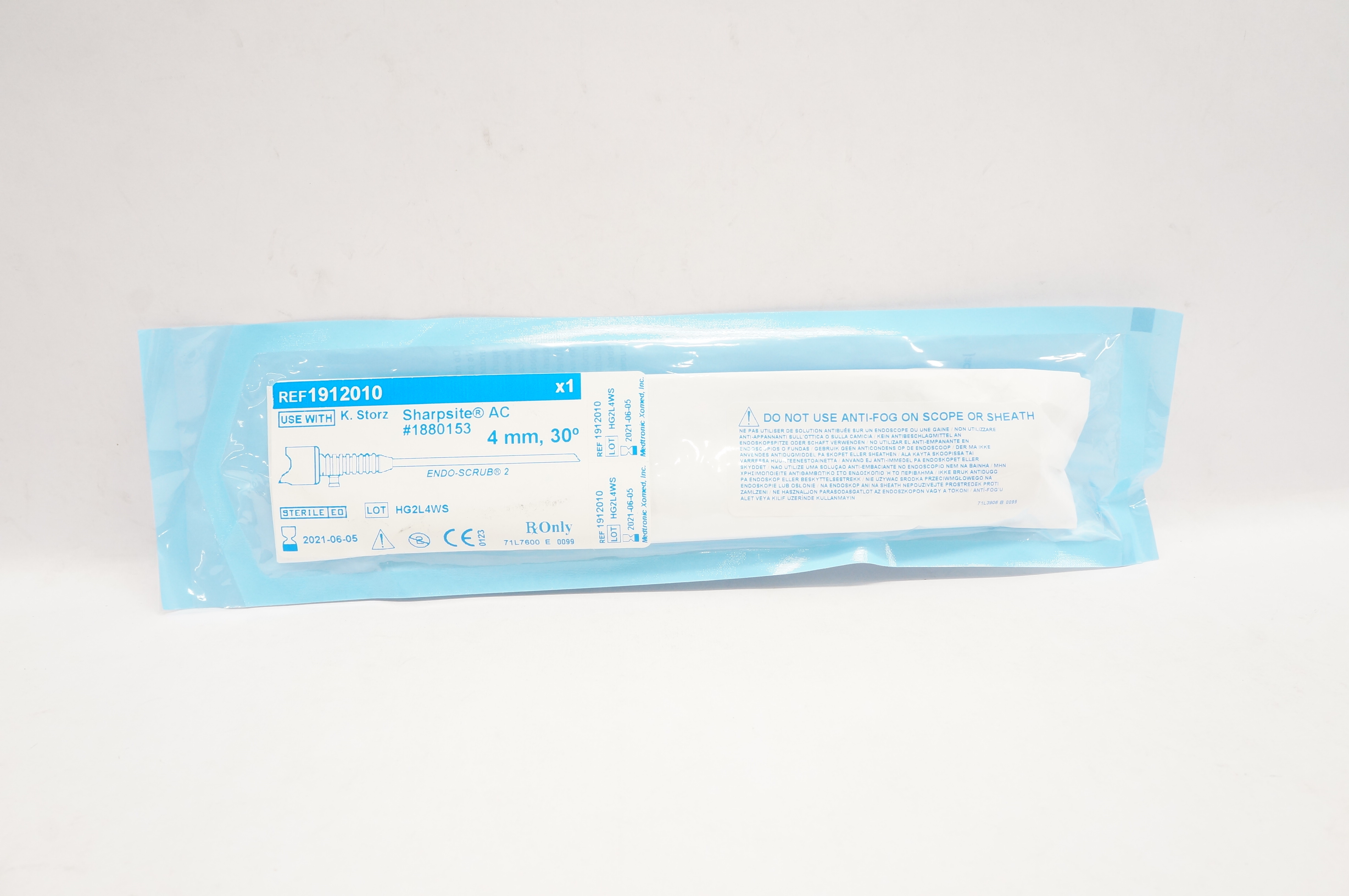 Medtronic 1912010 Endo-Scrub 2 Sheath 4mm 30 Degree (x)