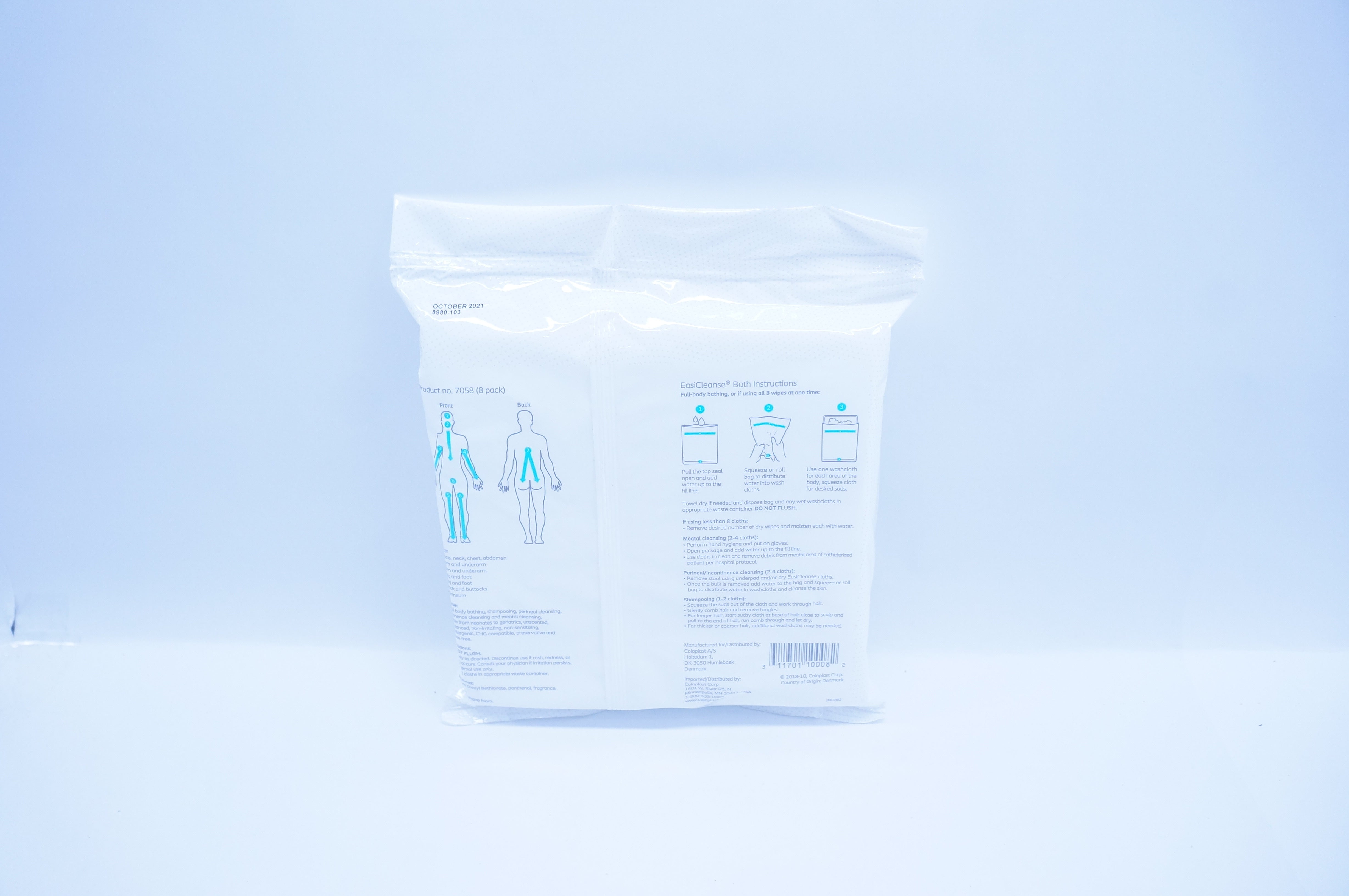 Coloplast 8980-103 EasiCleanse Disposable Washcloth ~ Pack of 8