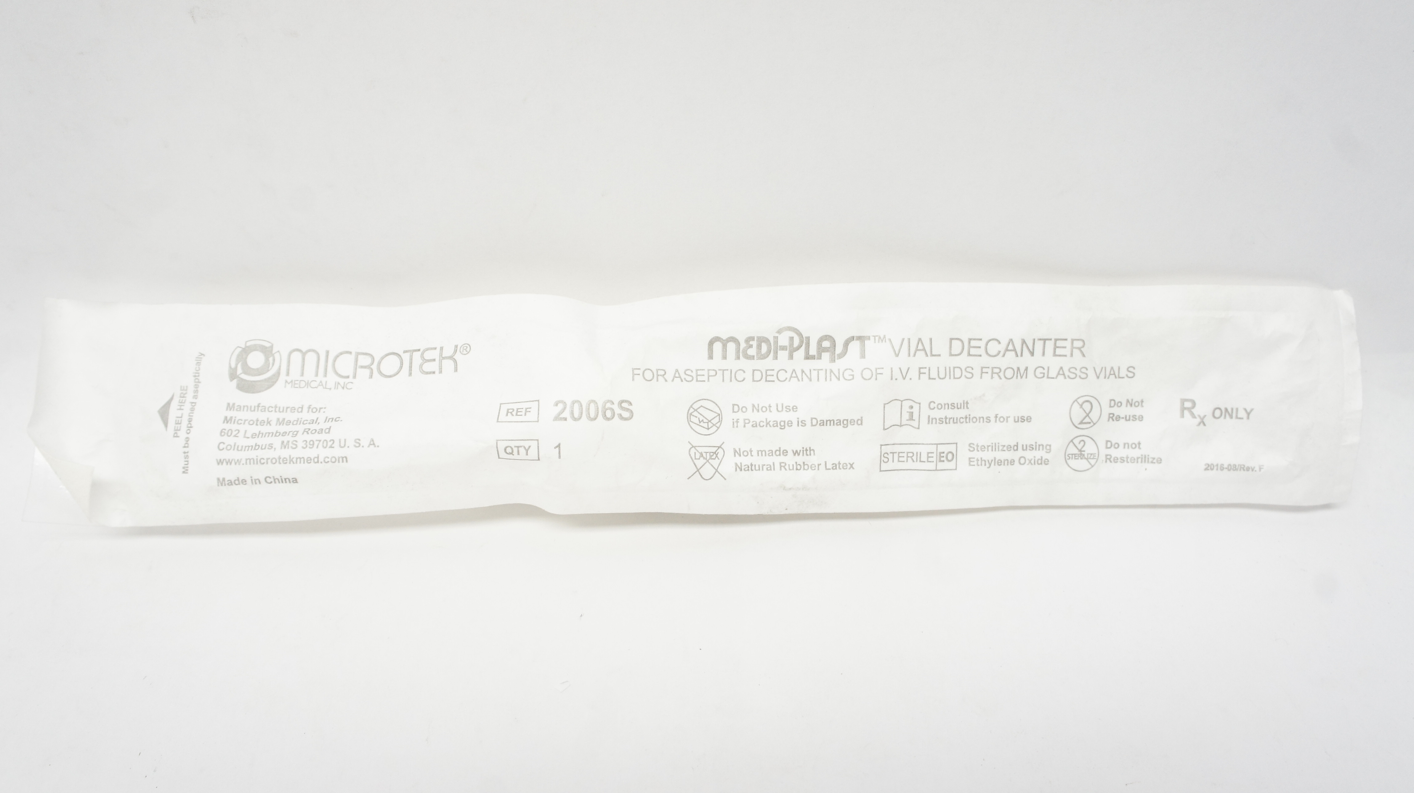 Microtek 2006S MEDI-PLAST Vial Decanter
