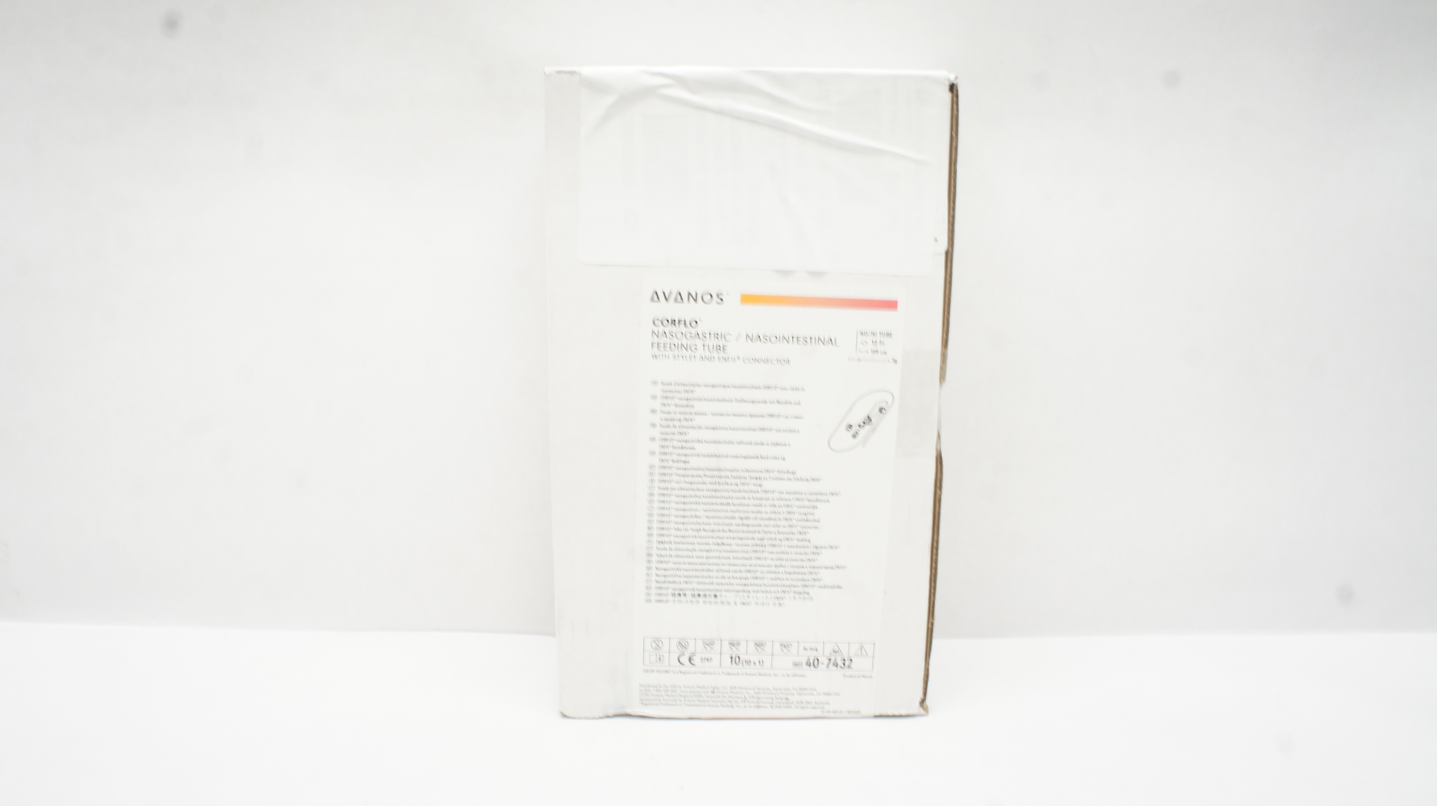 Avanos 40-7432 Nasogastric/Nasointestinal Feeding Tube 12Fr x 109cm - Box of 10