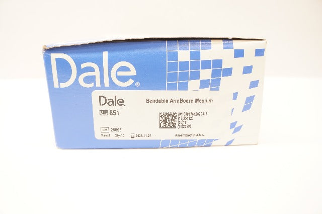 Dale 651 Bendable ArmBoard, Medium 5.38inch x 2.5inch - Box of 10