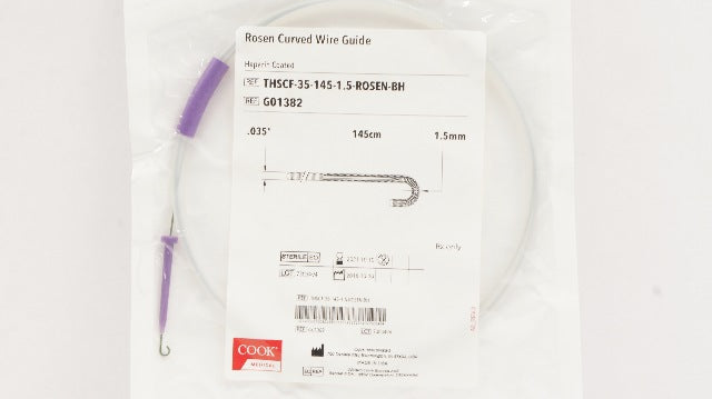 Cook Medical G01382 Rosen Curved Wire Guide .035inch (x)