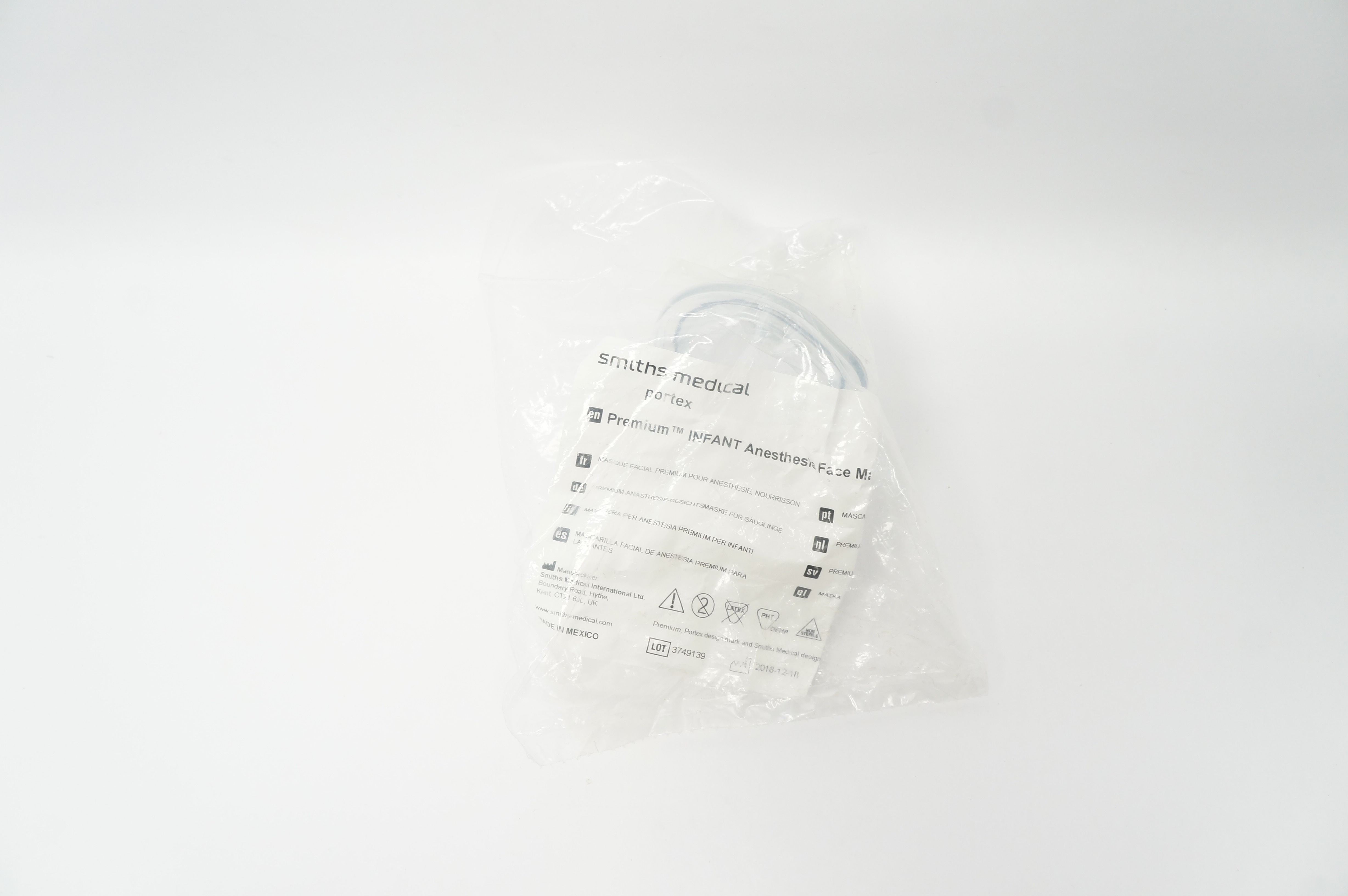 Smiths Medical 5052P1 Portex Premium Infant Anesthesia Face Mask