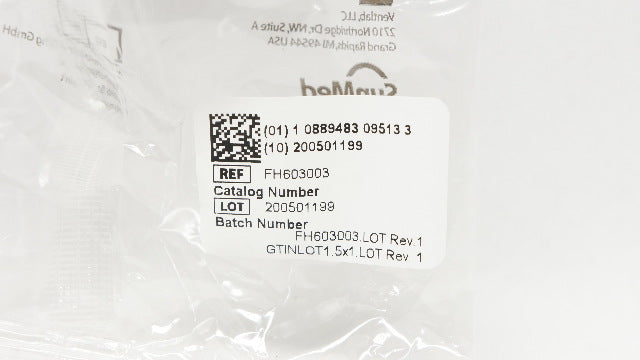 Sun-Med FH603003 Ventlab Disposable Bacterial/Viral Filter 22ID x 15ID x 22OD mm