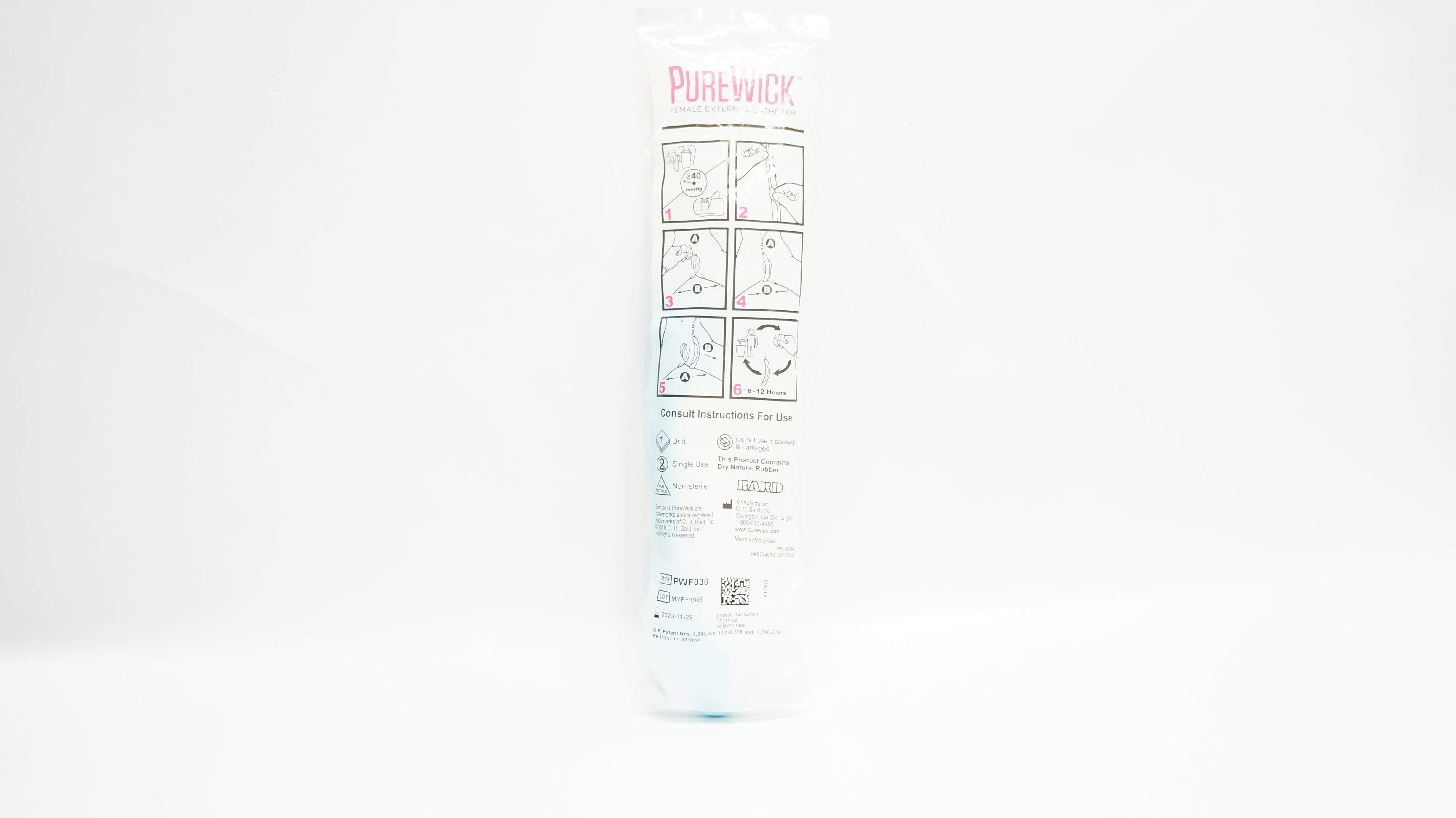 Bard PWF030F PureWick Female External Cath. ≥40mmHg
