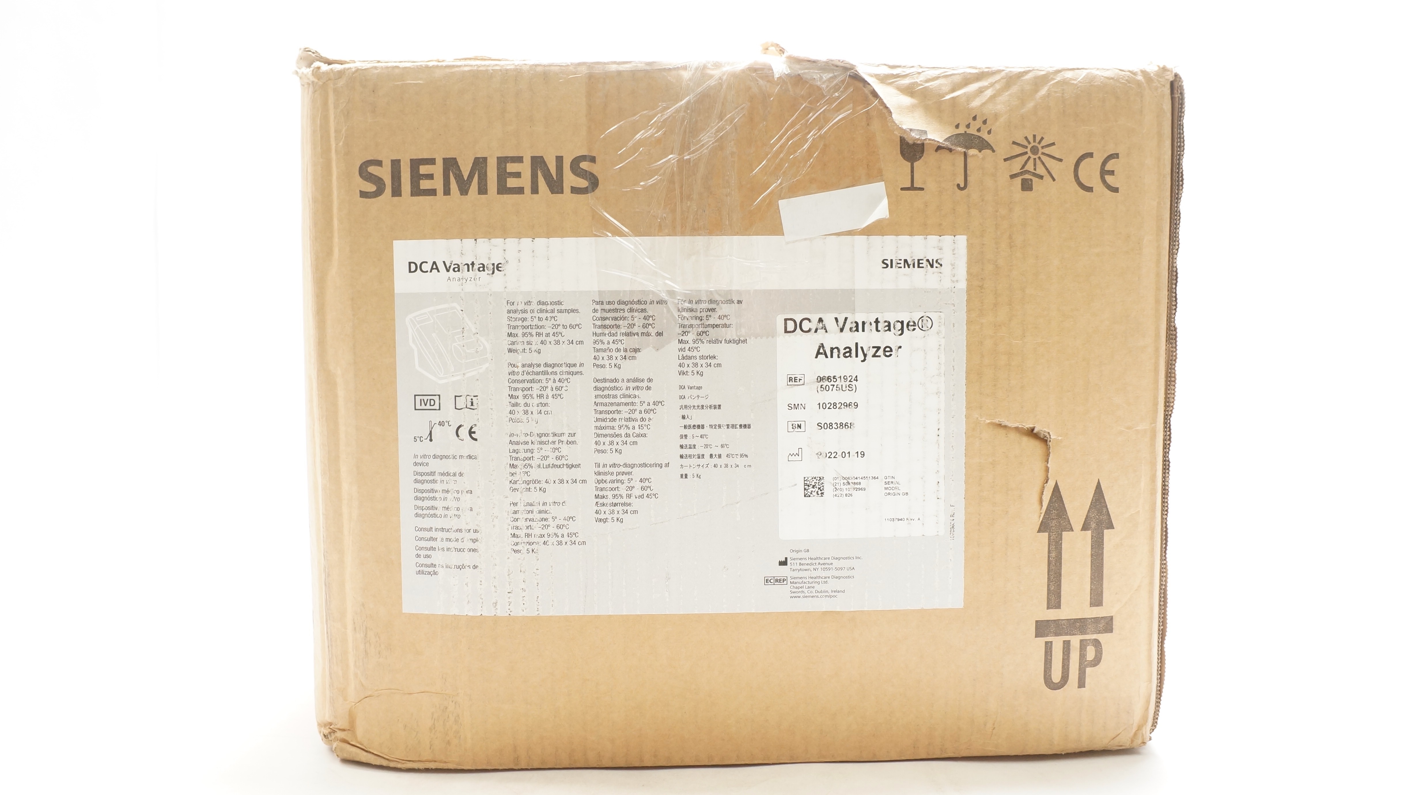 Siemens 06651924 DCA Vantage Analyzer