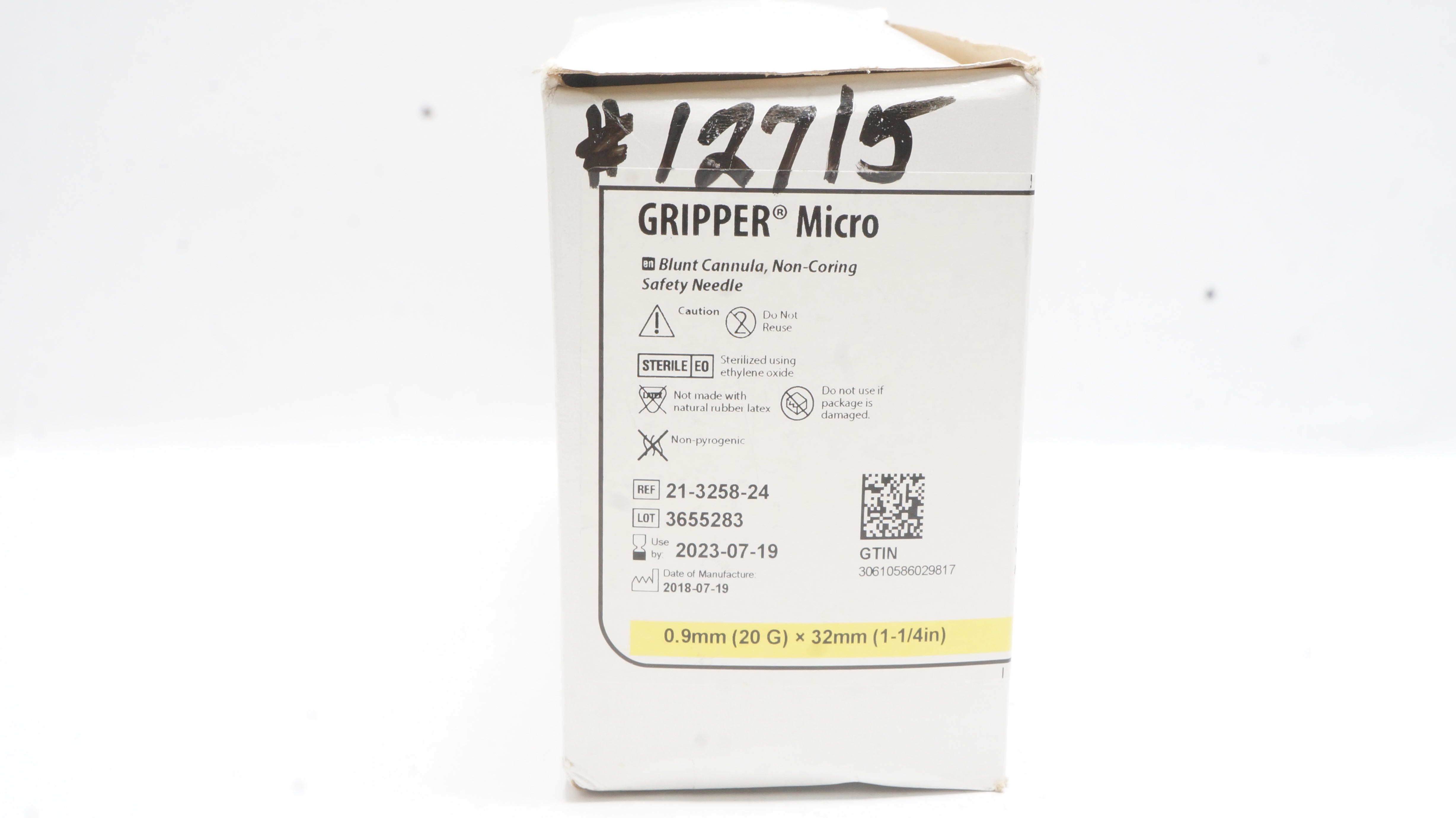 Smiths Medical 21-3258-24 Gripper Cannula 20G x 1-1/4inch (x) - Box of 12