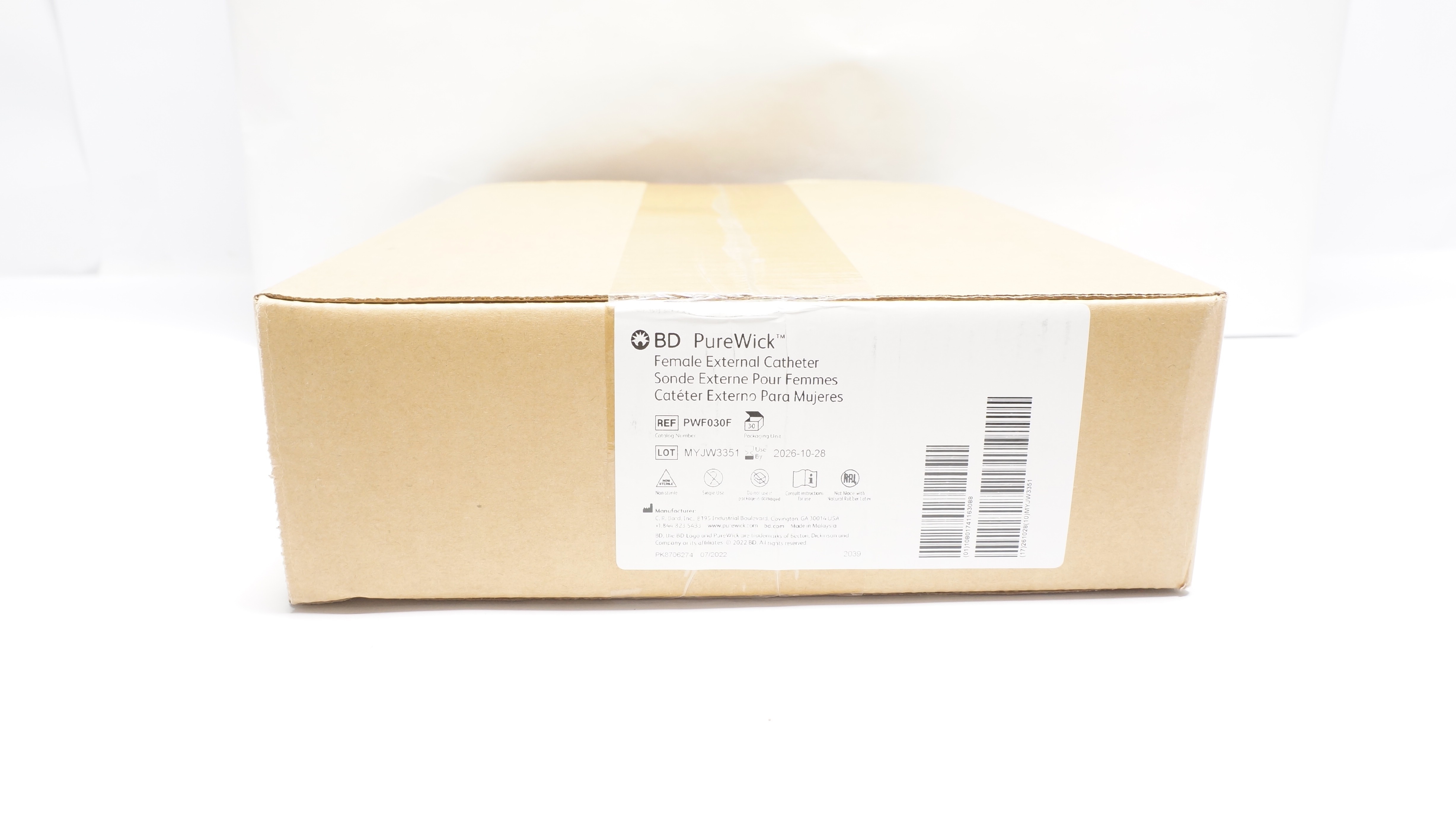 BD PWF030F PureWick Female External Cath. - Box of 30
