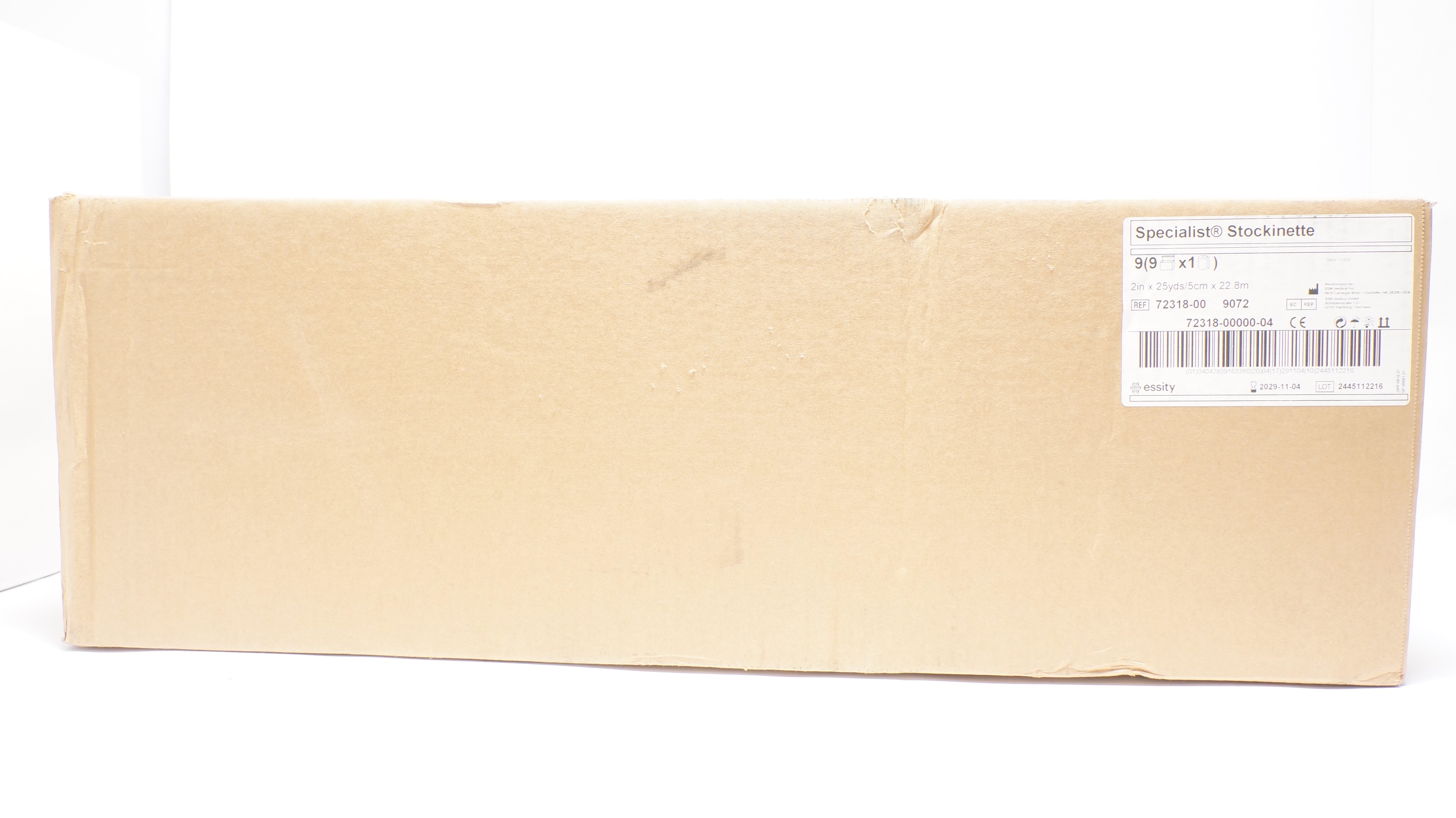 BSN Medical 72318-00/9072 Specialist Cotton Stockinette 2inch x 25yds - Box of 9