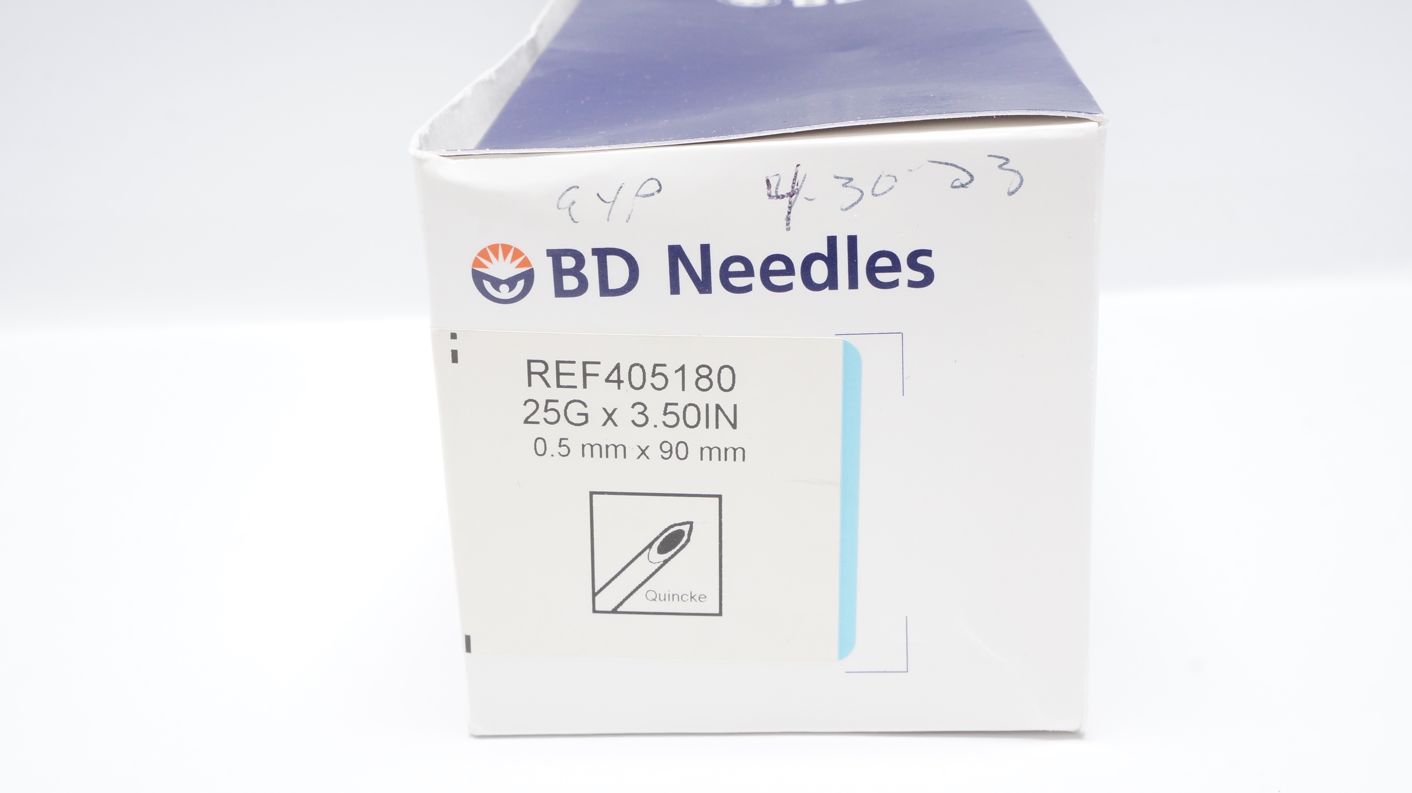 BD 405180 Quicke Type Point Spinal Ndle 25G x 3-1/2inch (x) - Box of 14