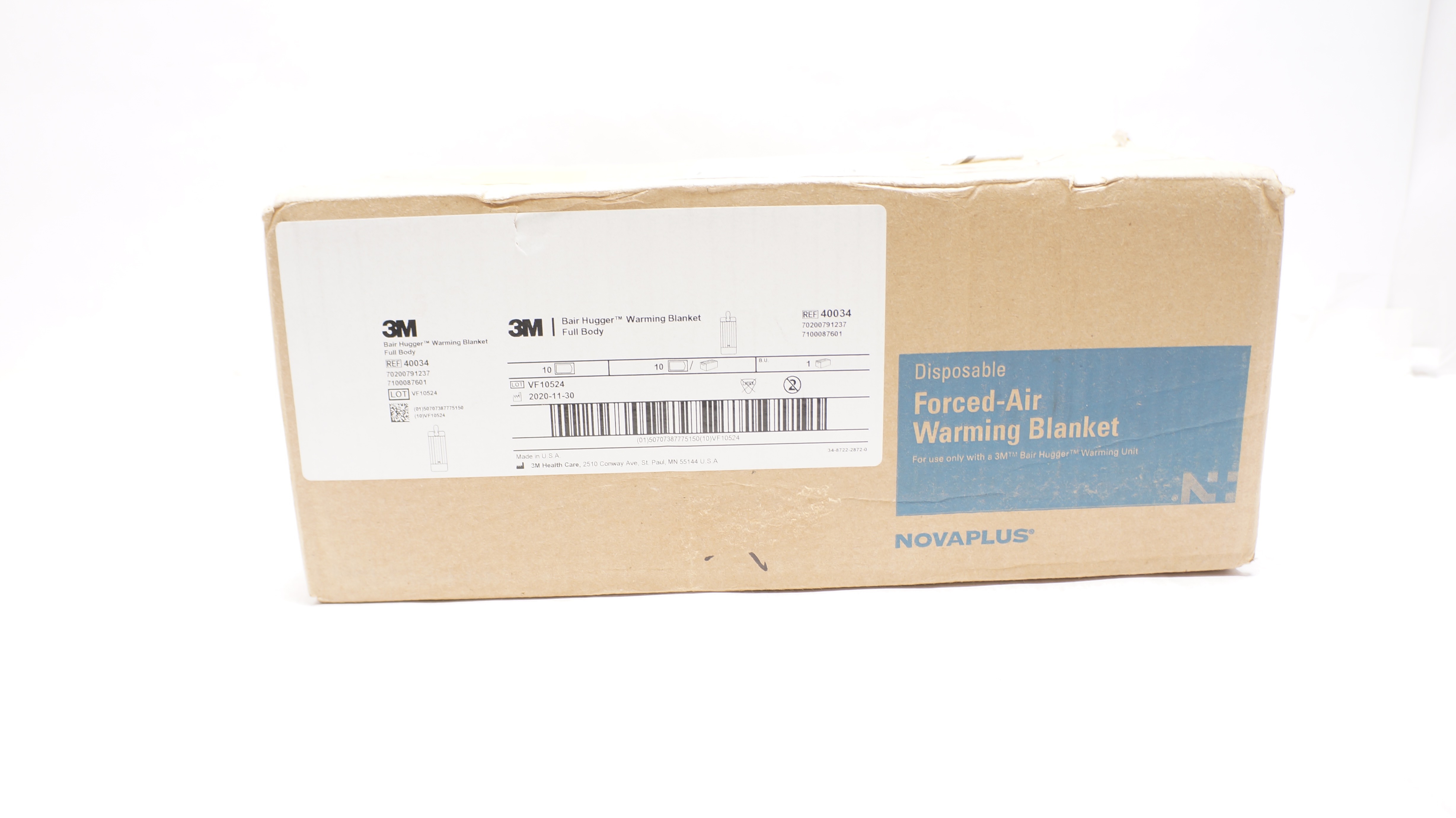 3M 40034 Bair Hugger Disposable Forced-Air Warming Blanket - Box of 10