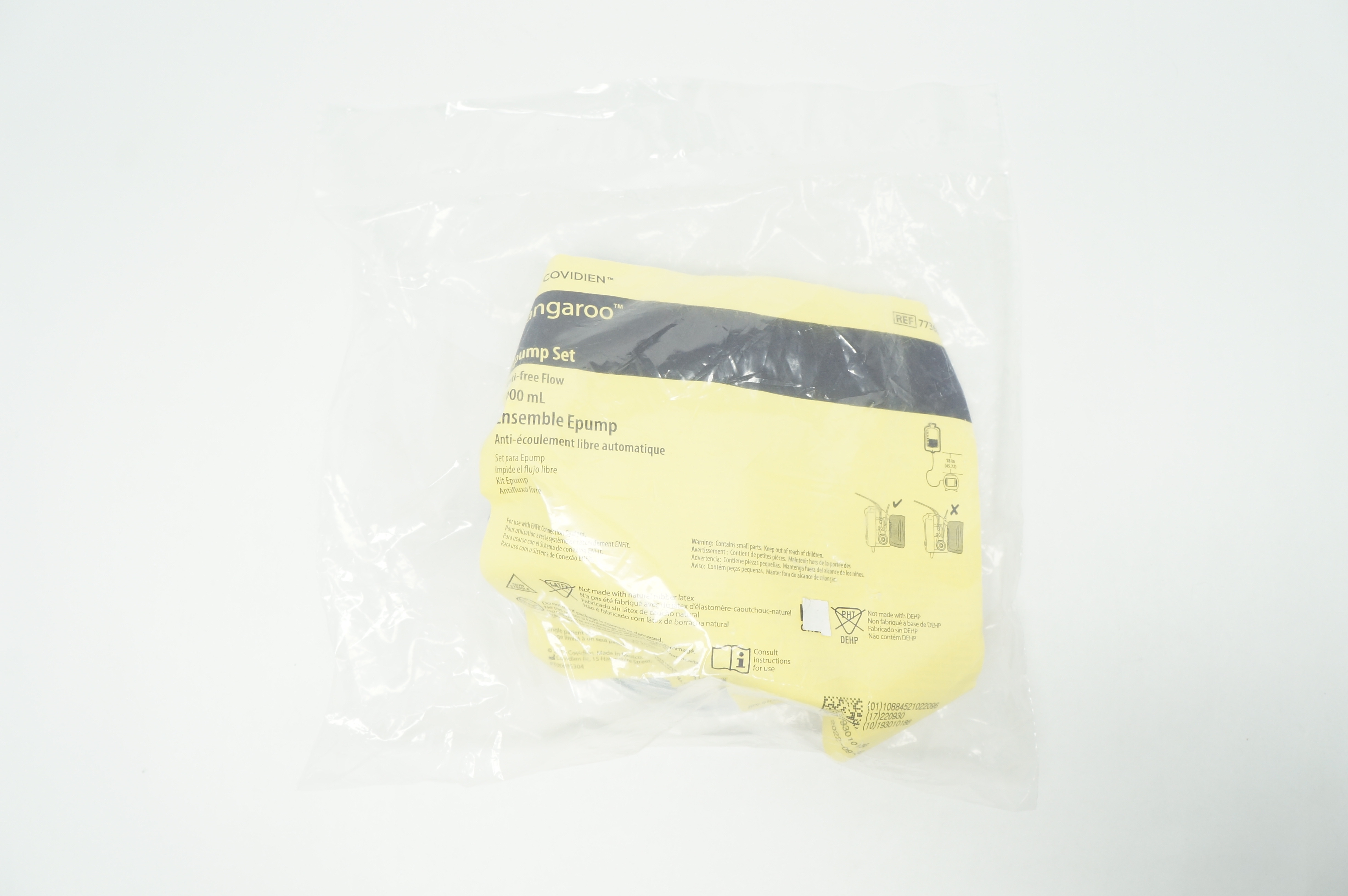 Covidien 773656 Kangaroo Epump Set Anti-Free Flow 1000mL