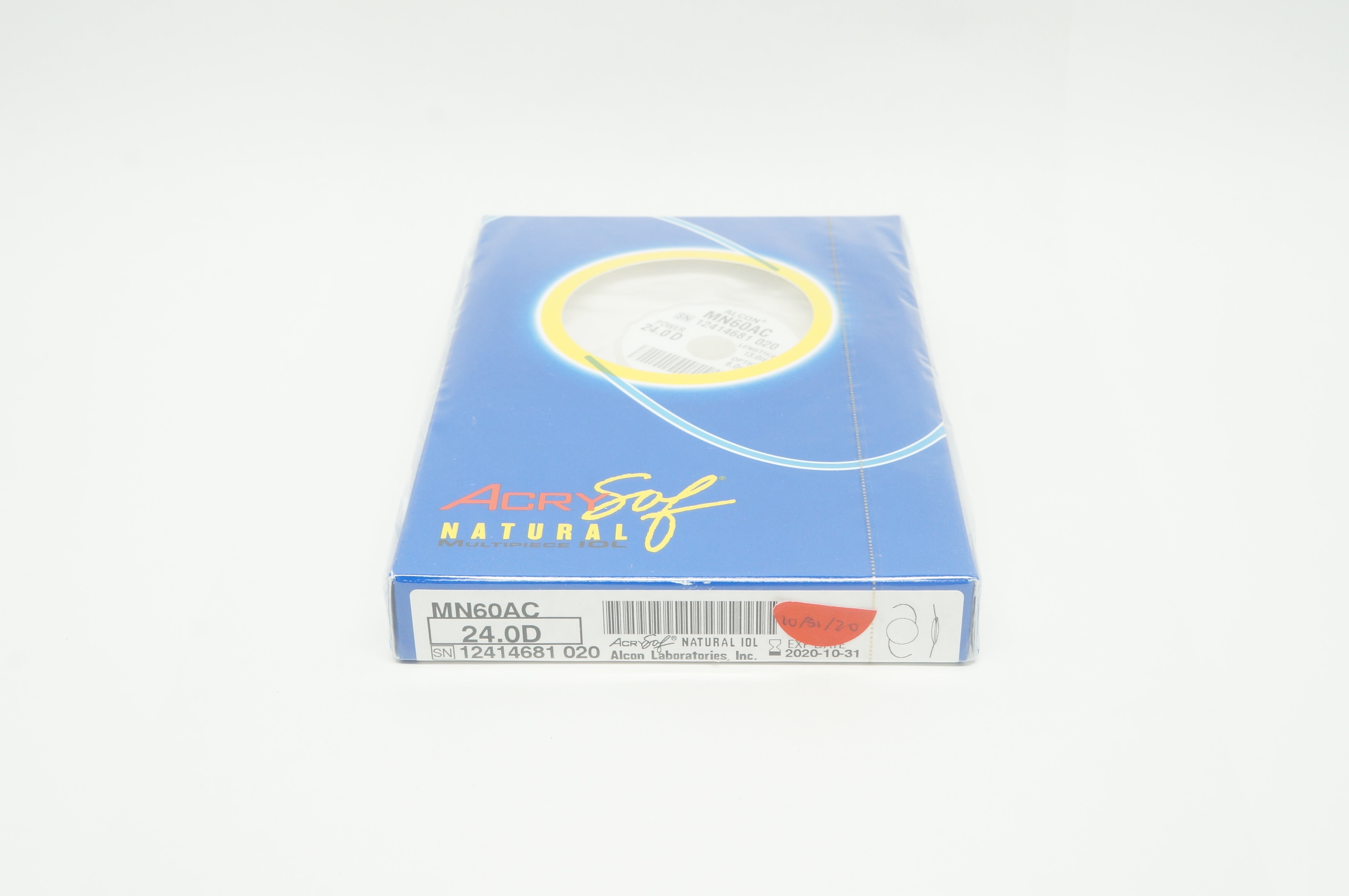 AcrySof IQ MN60AC Alcon Aspheric Natural Multipiece IOL 24.0D x