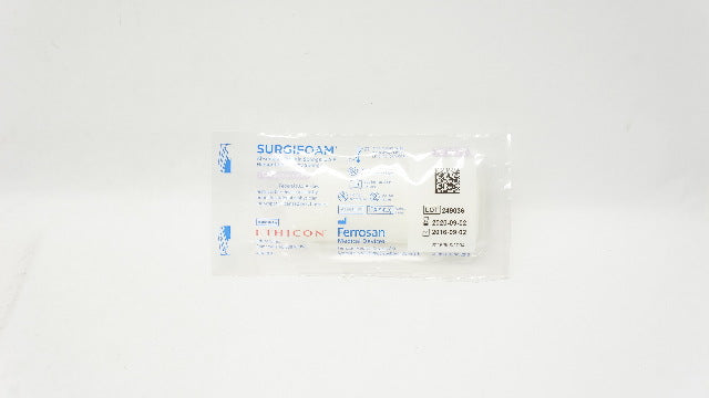 Ethicon 1977 SURGIFOAM Absorbable Gelatin Sponge, USP 8cm x 3cm (x)