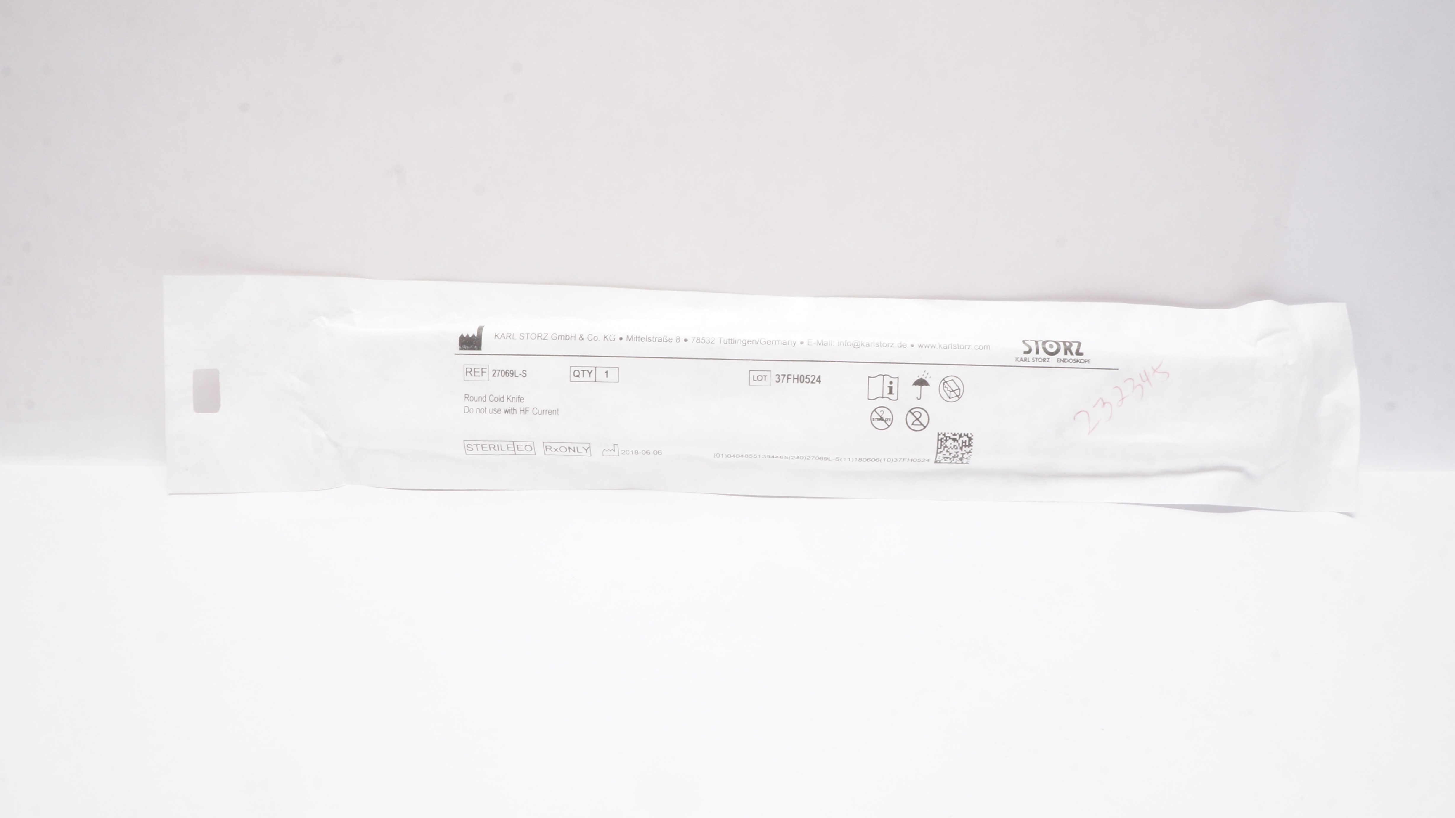 Karl Storz 27069L-S Round Cold Knife