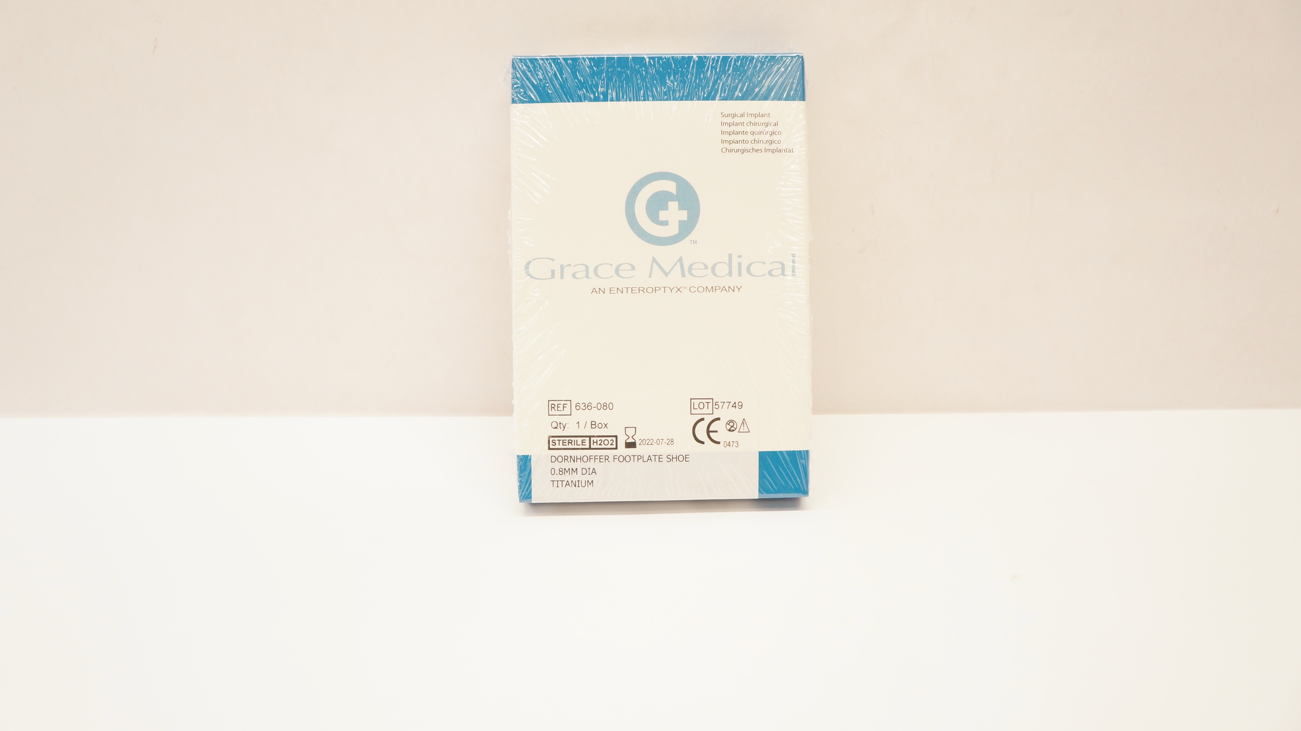 Grace Medical 636-080 Dornhoffer Footplate Shoe 0.8mm Dia. Titanium (x)