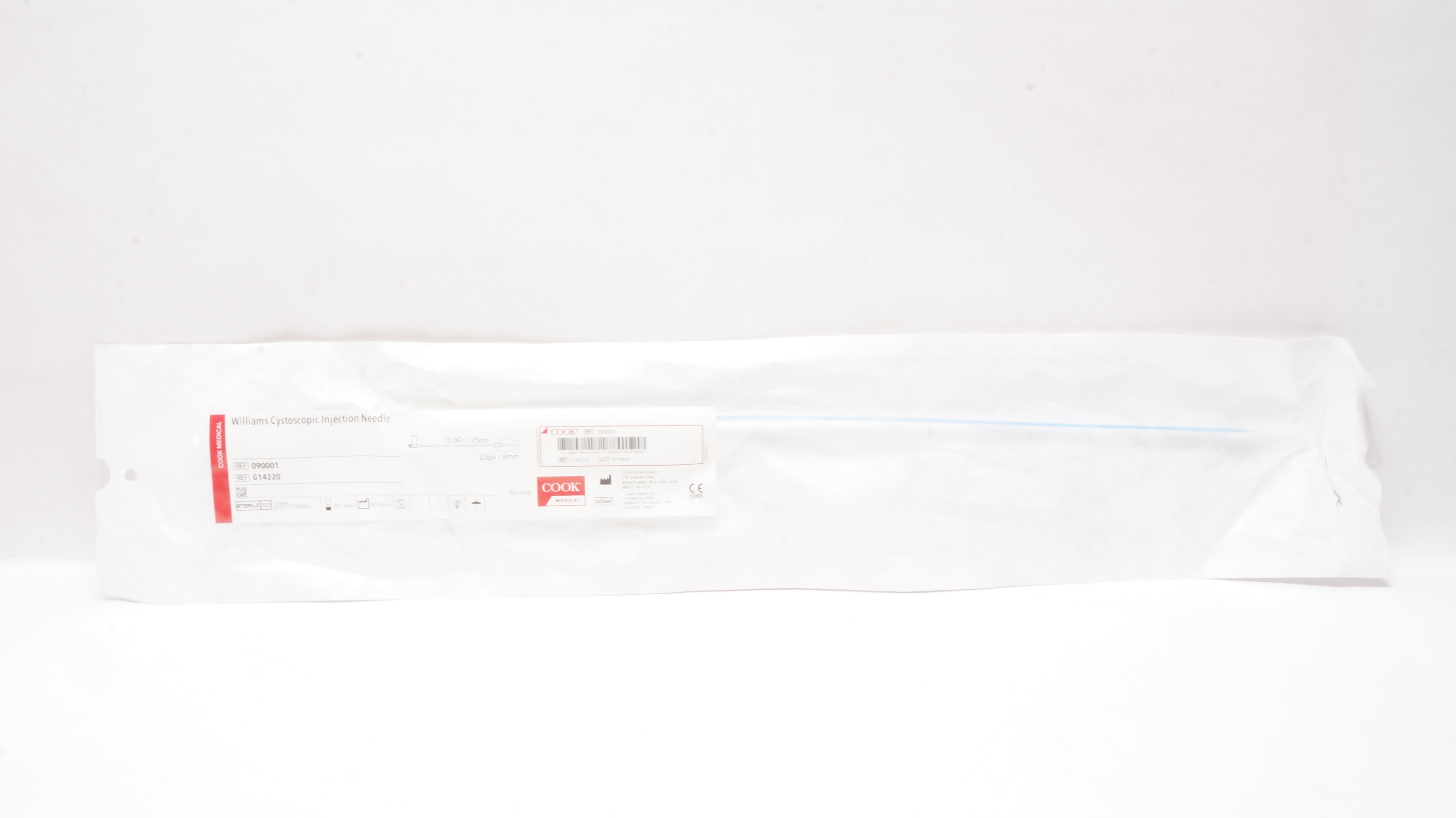 Cook Medical G14220 Williams Cystoscopic Injection Ndle  5.0Fr x 23Ga (x)