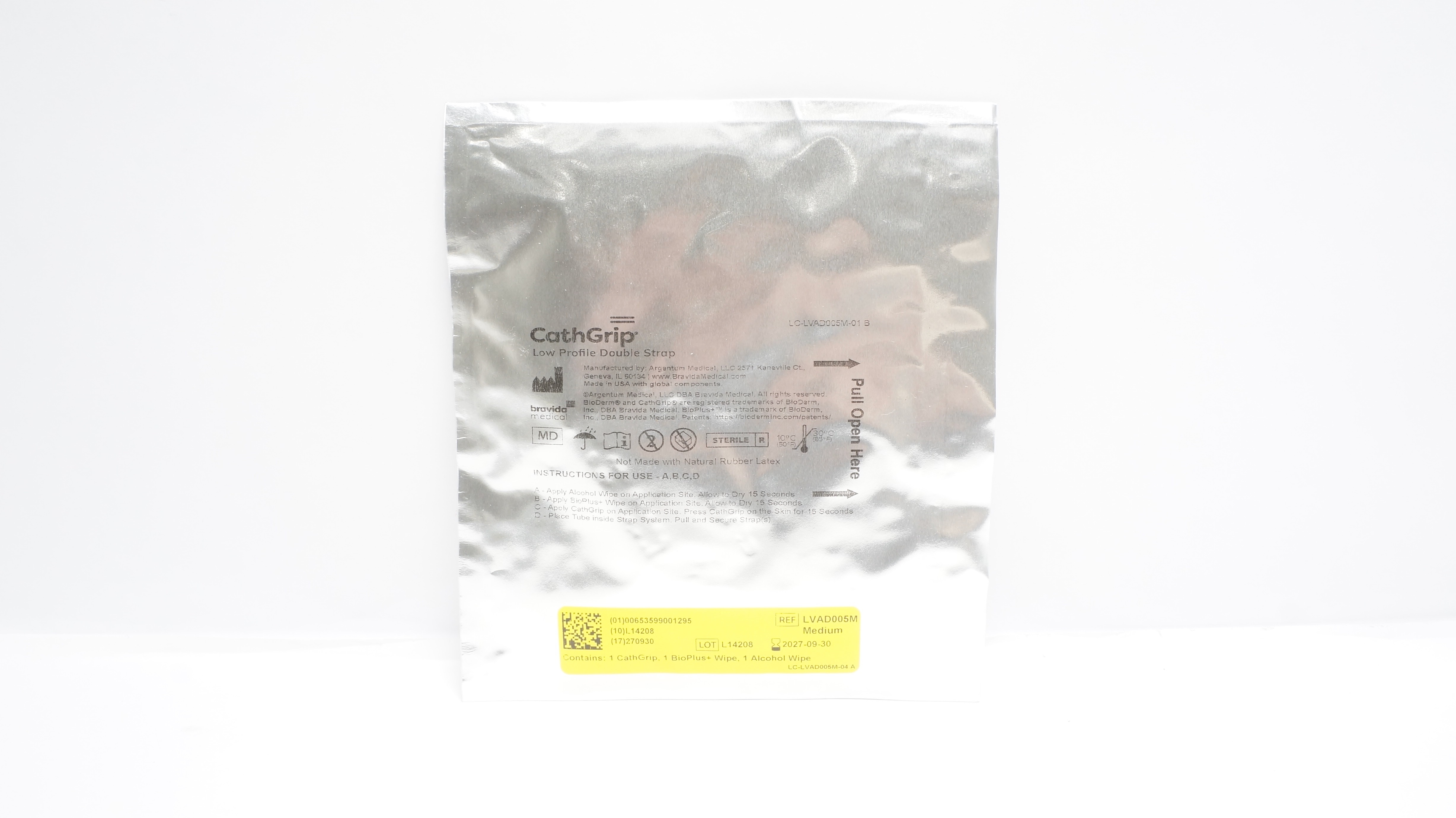 Medline LVAD005M Medium LVAD Securement Device 3In x 3.5In