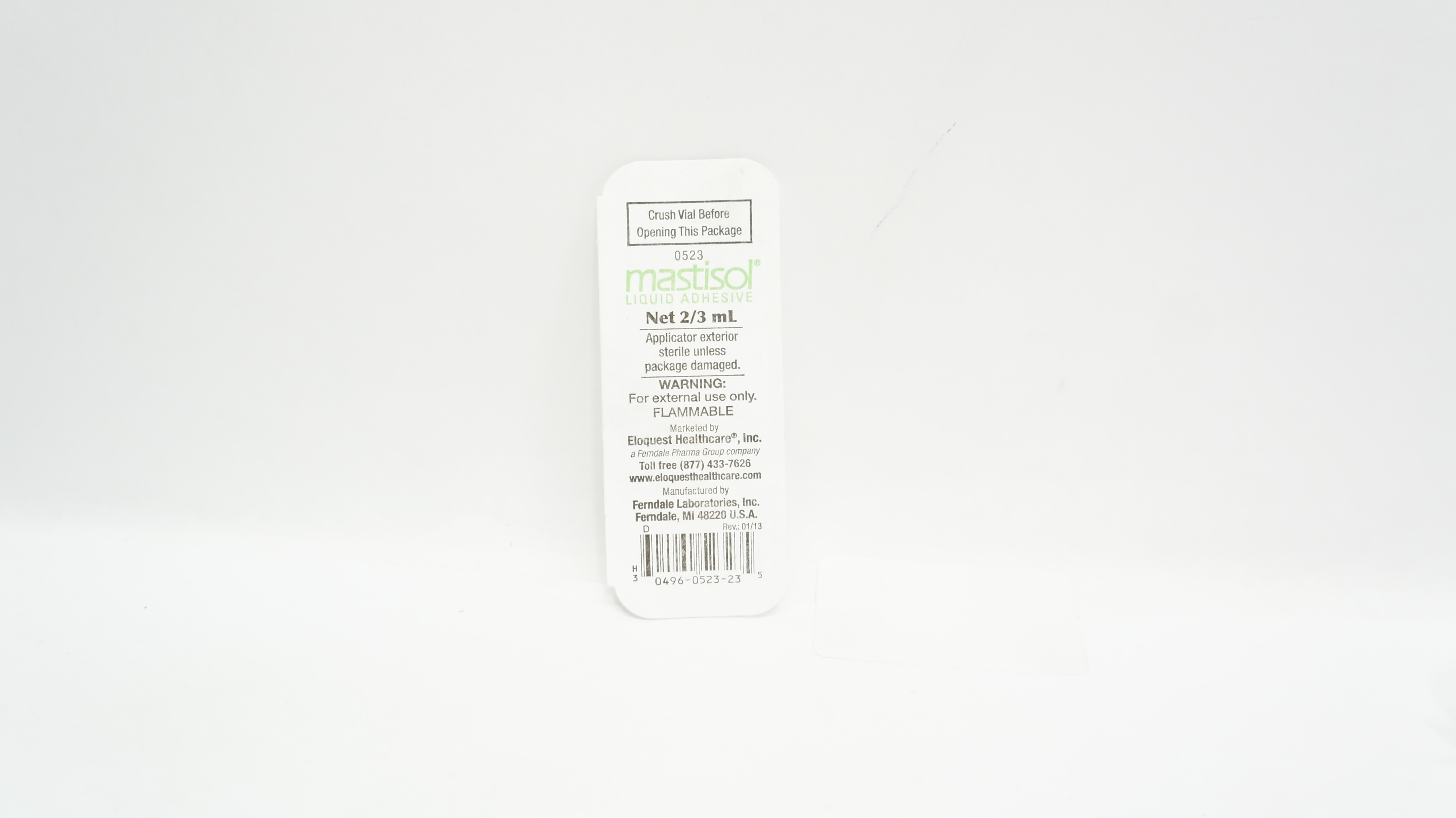 Ferndale Laboratories 0523 Mastisol Liquid Adhesive 2/3mL