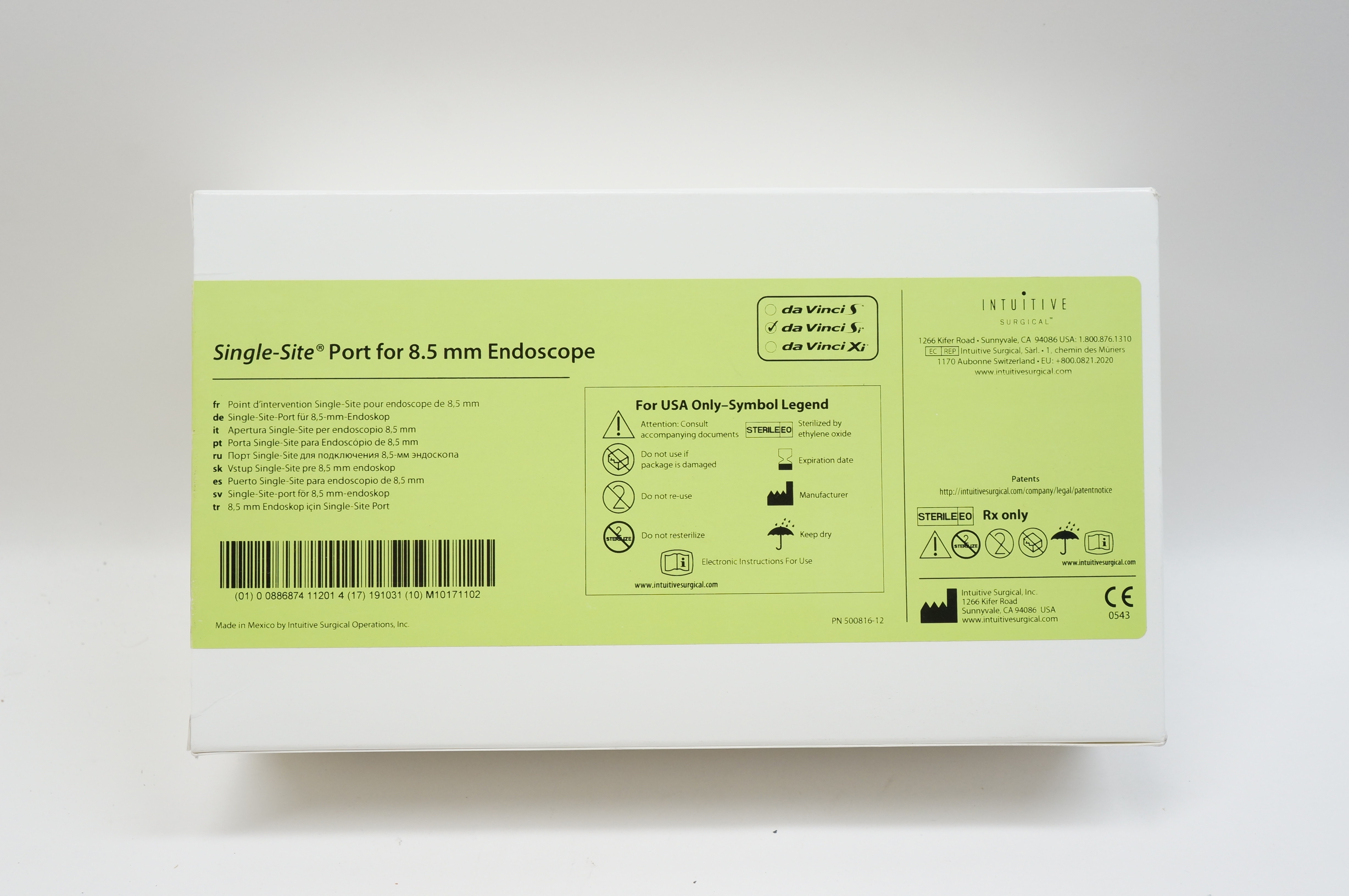 Intuitive 428065 Single-Site Port for 8.5mm Endoscope (x)