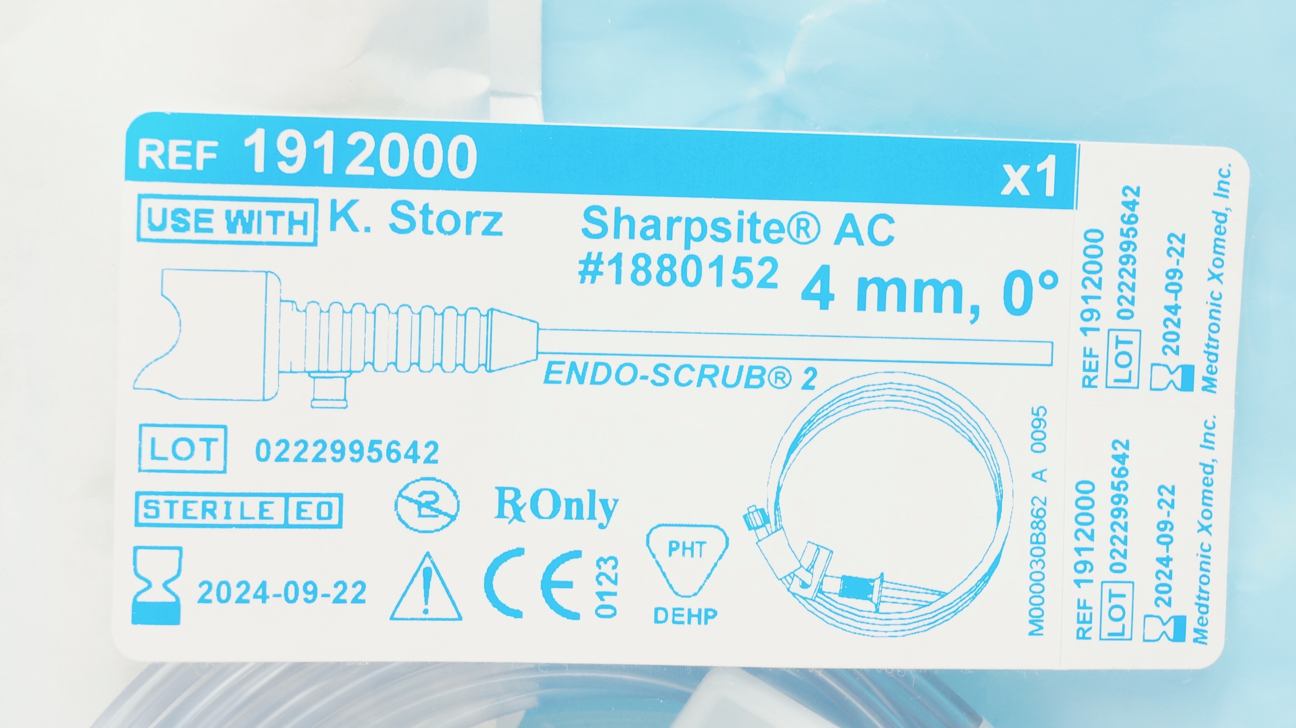 Medtronic 1912000 ENDO-SCRUB 2, Sharpsite AC Sheath 4mm 0degree (x)