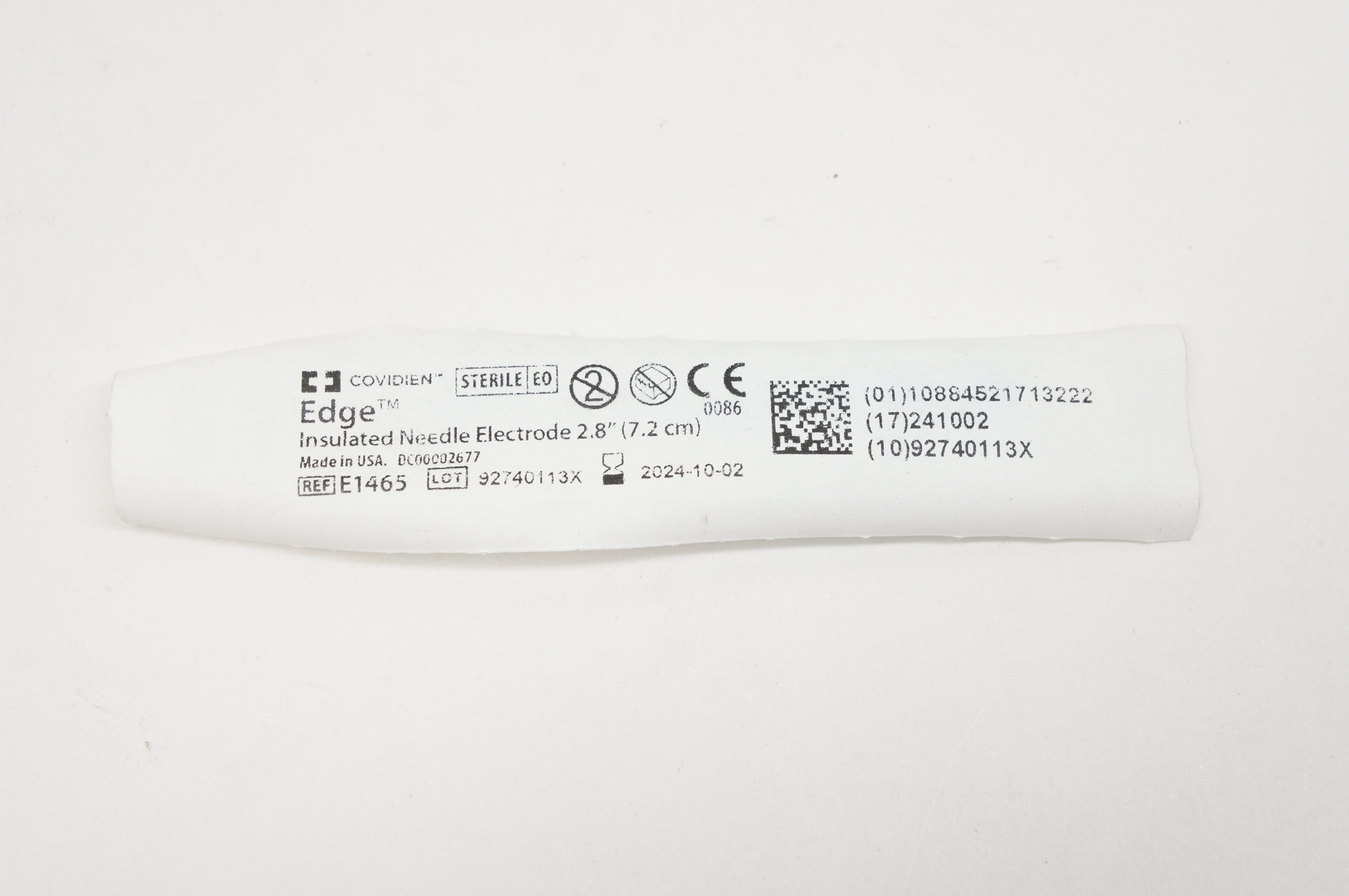 Covidien E1465 Edge Insulated Blade Electrode 2.8inch