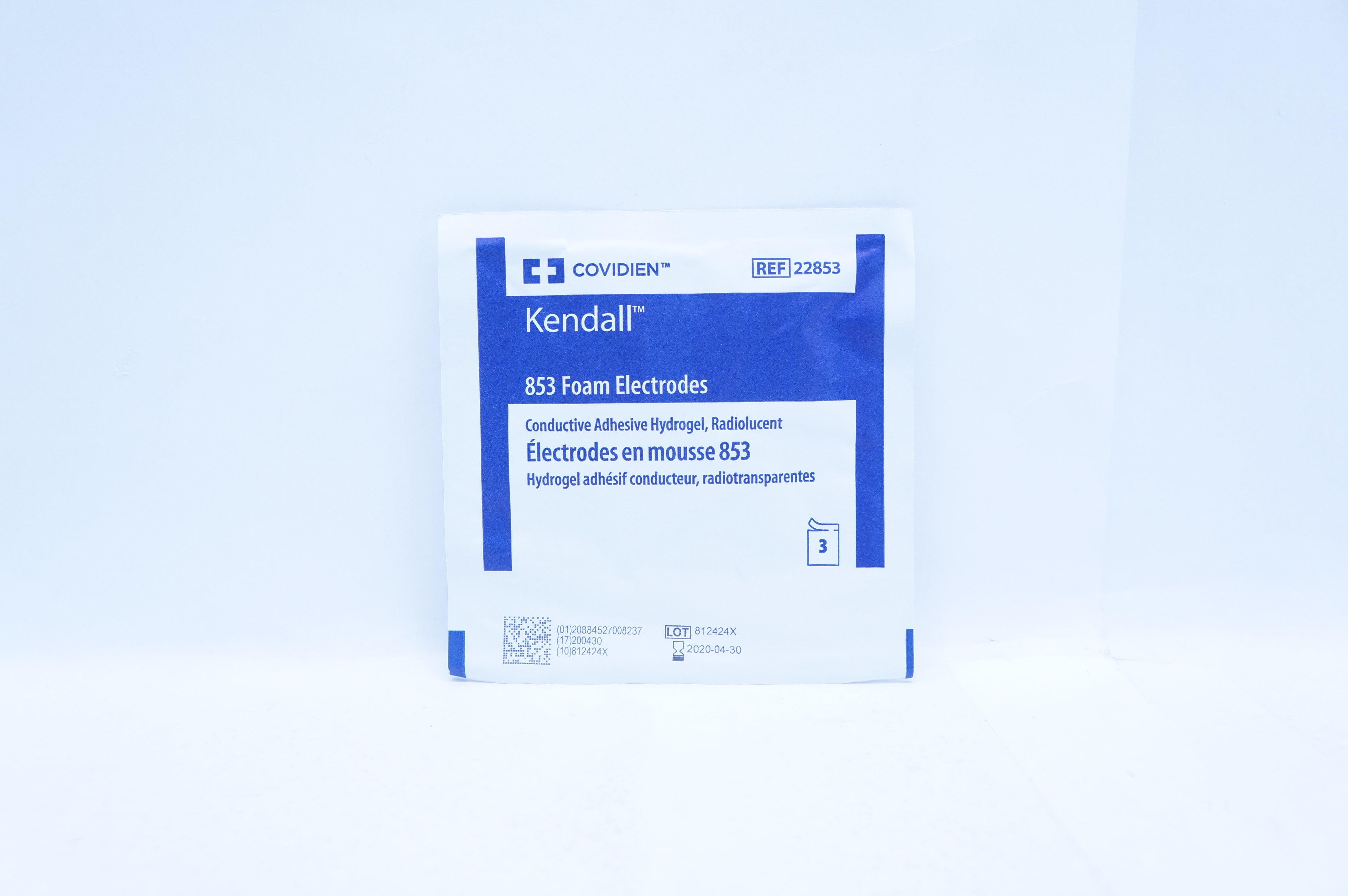 Covidien 22853 Kendall 853 Foam Electrodes (x) - Pack of 3