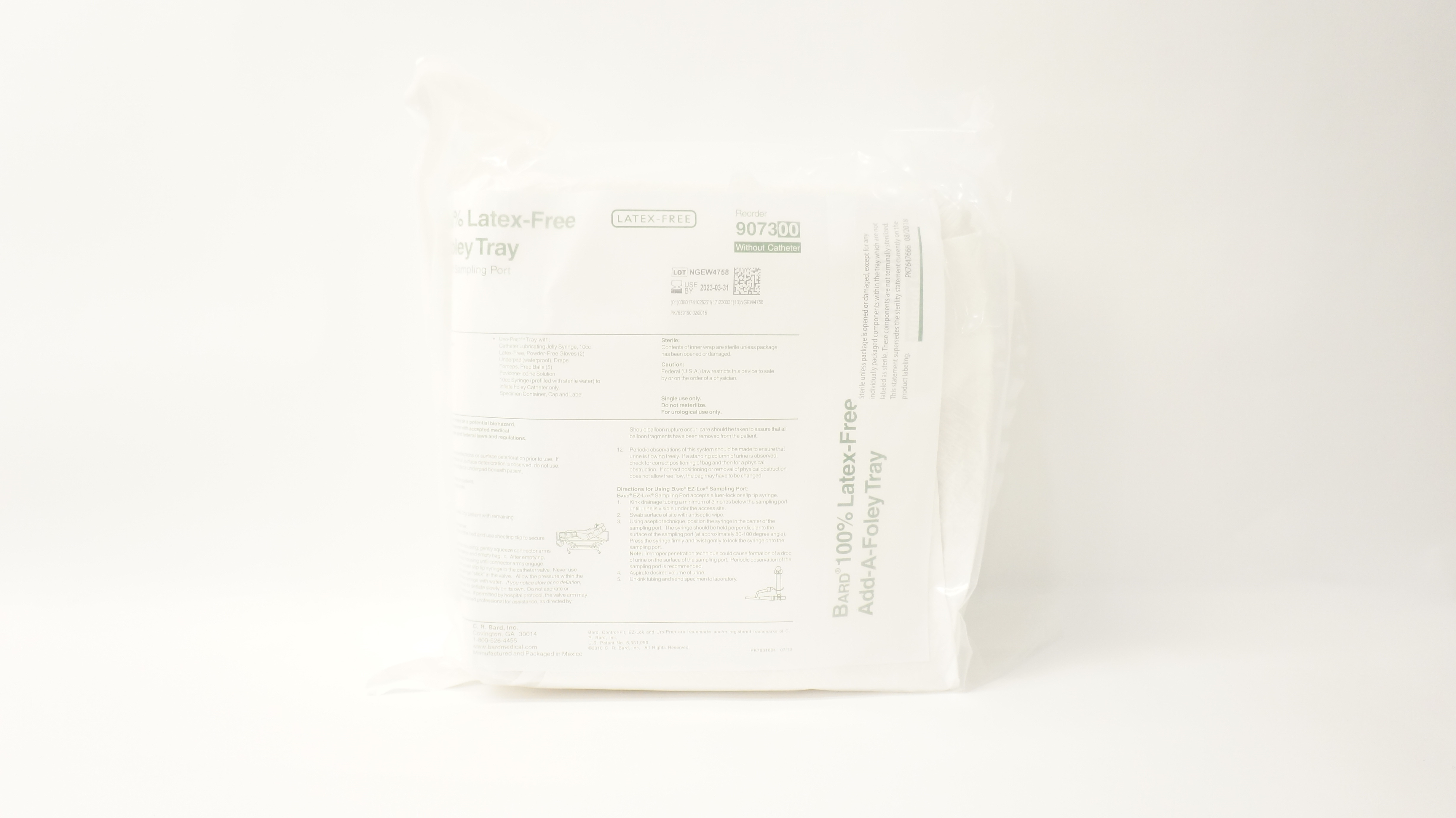 Bard 907300 Foley Tray without Cath. (x)