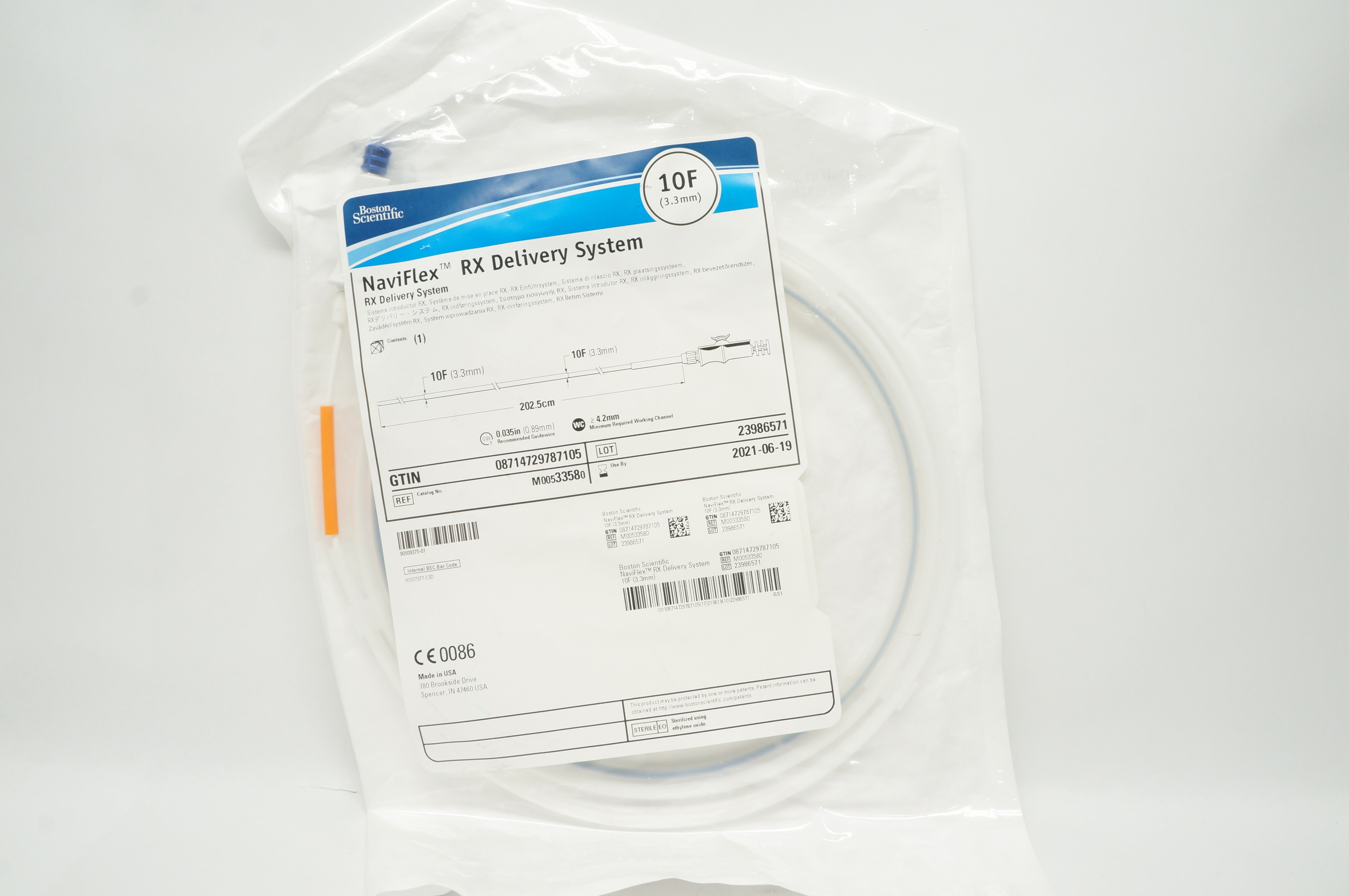 Boston Scientific 3358 Naviflex Rx Delivery System 10F x 202.5cm (x)