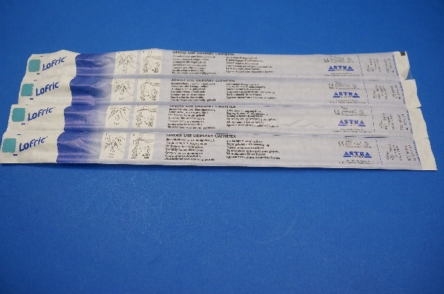 Astra Tech 9614 Single Use Urinary Cath Tiemann 40cm (x) ~ Lot of 4