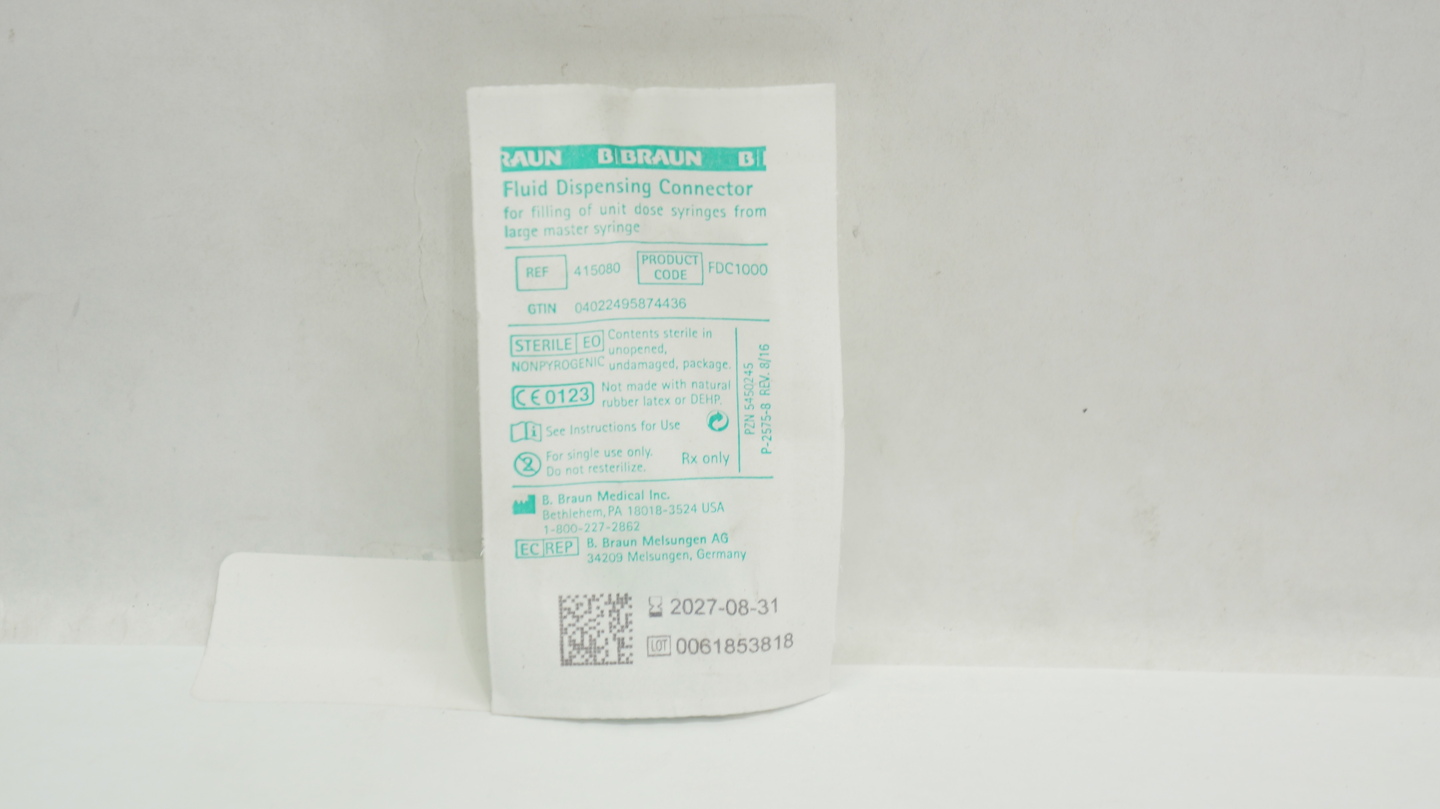 Braun 415080 Fluid Dispensing Connector