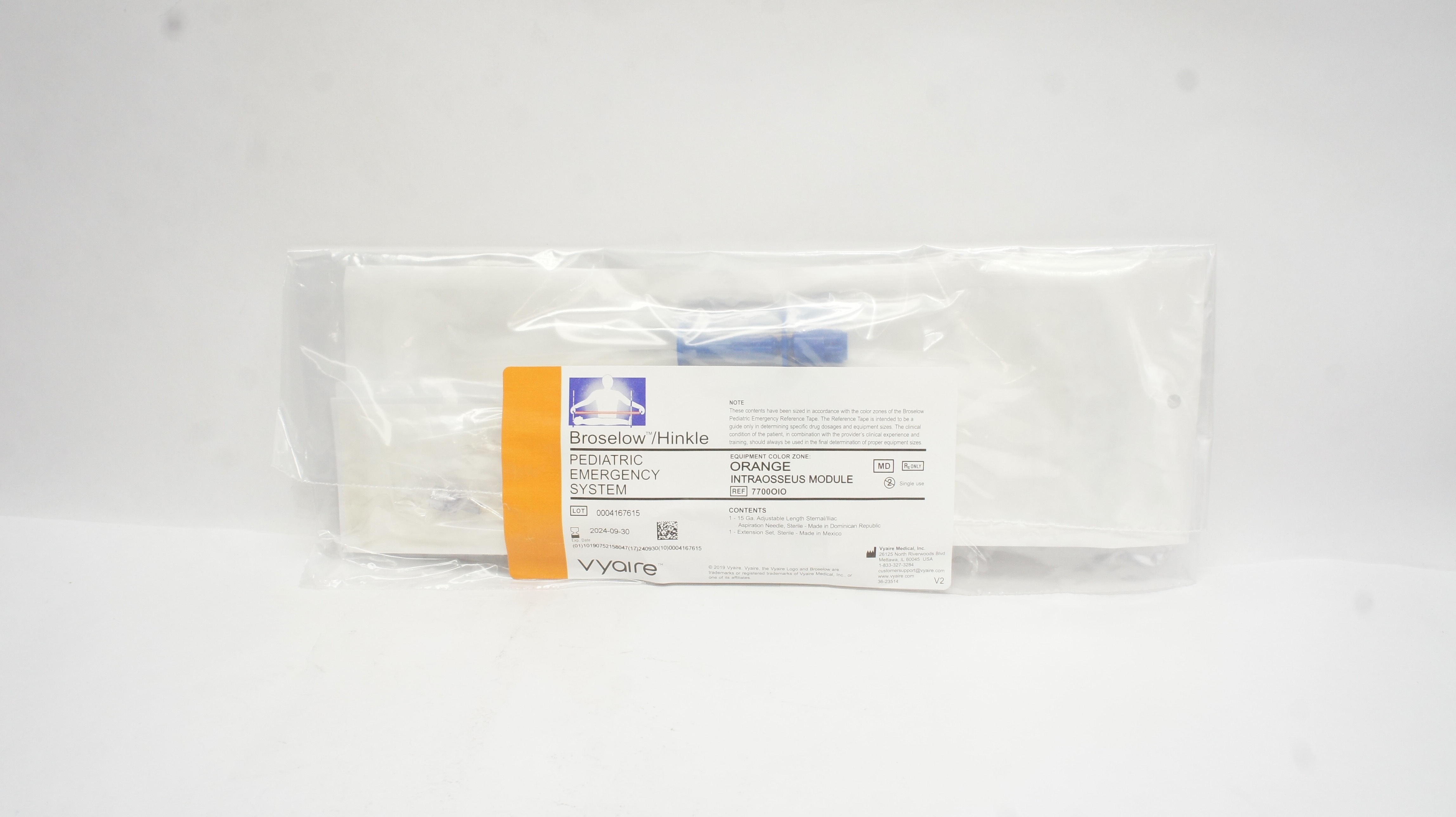 Vyaire 7700OIO Broselow/Hinkle Pediatric Emergency System, Intraosseus Module