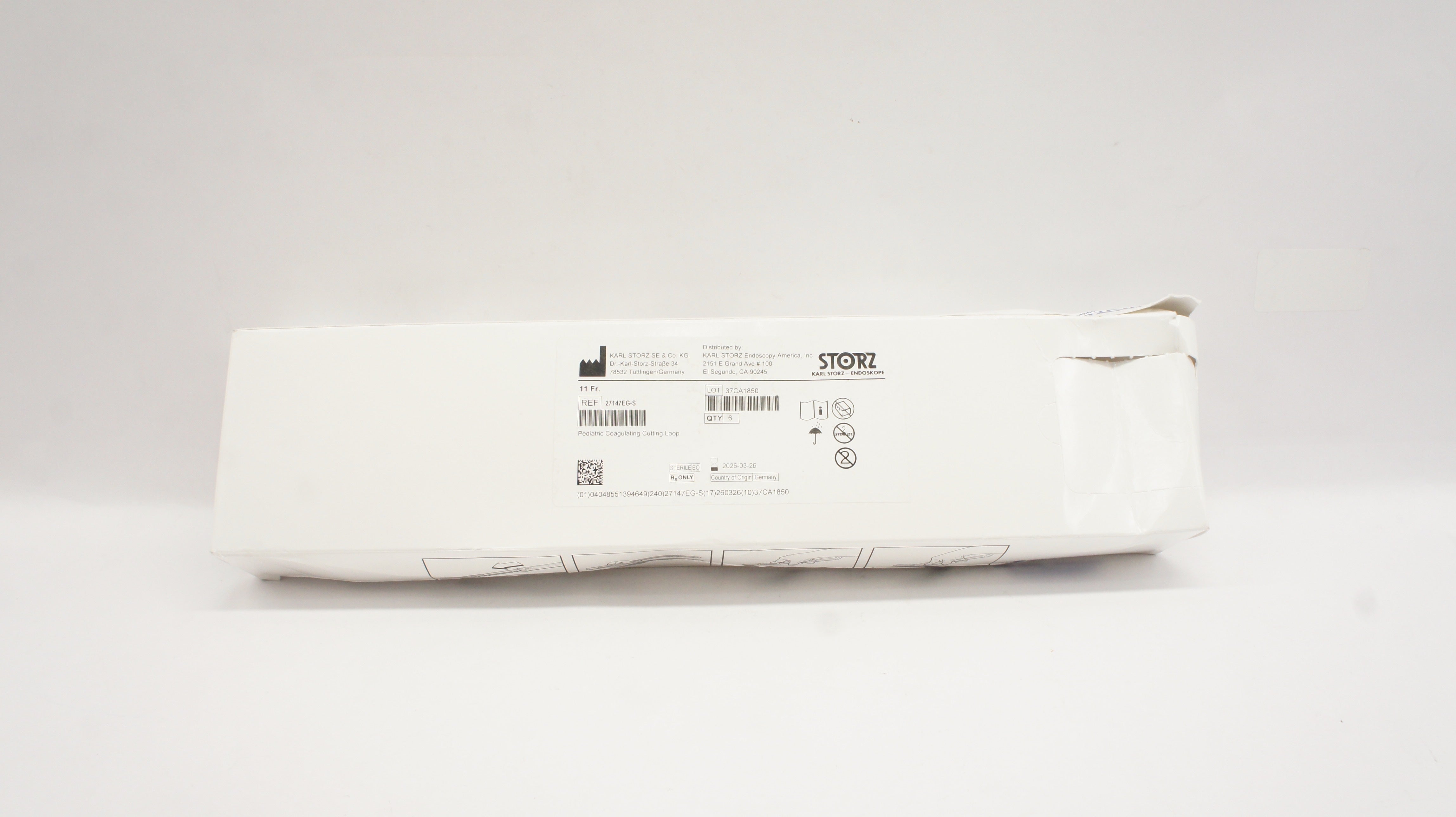 Karl Storz 27147EG-S Pediatric Coagulating Cutting Loop 11Fr - Box of 6