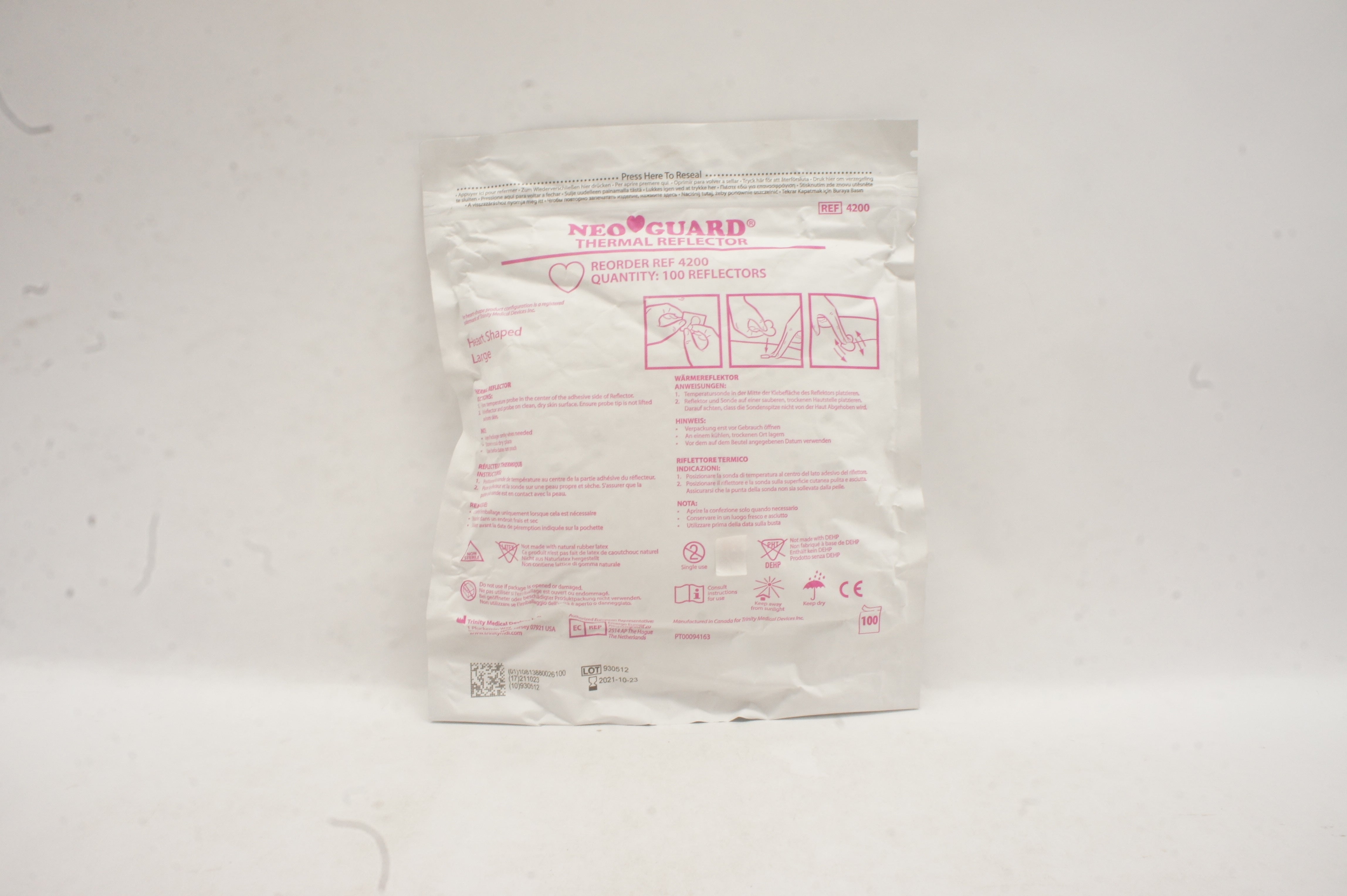 Trinity Medical 4200 NeoGuard Thermal Reflector - Pack of 100