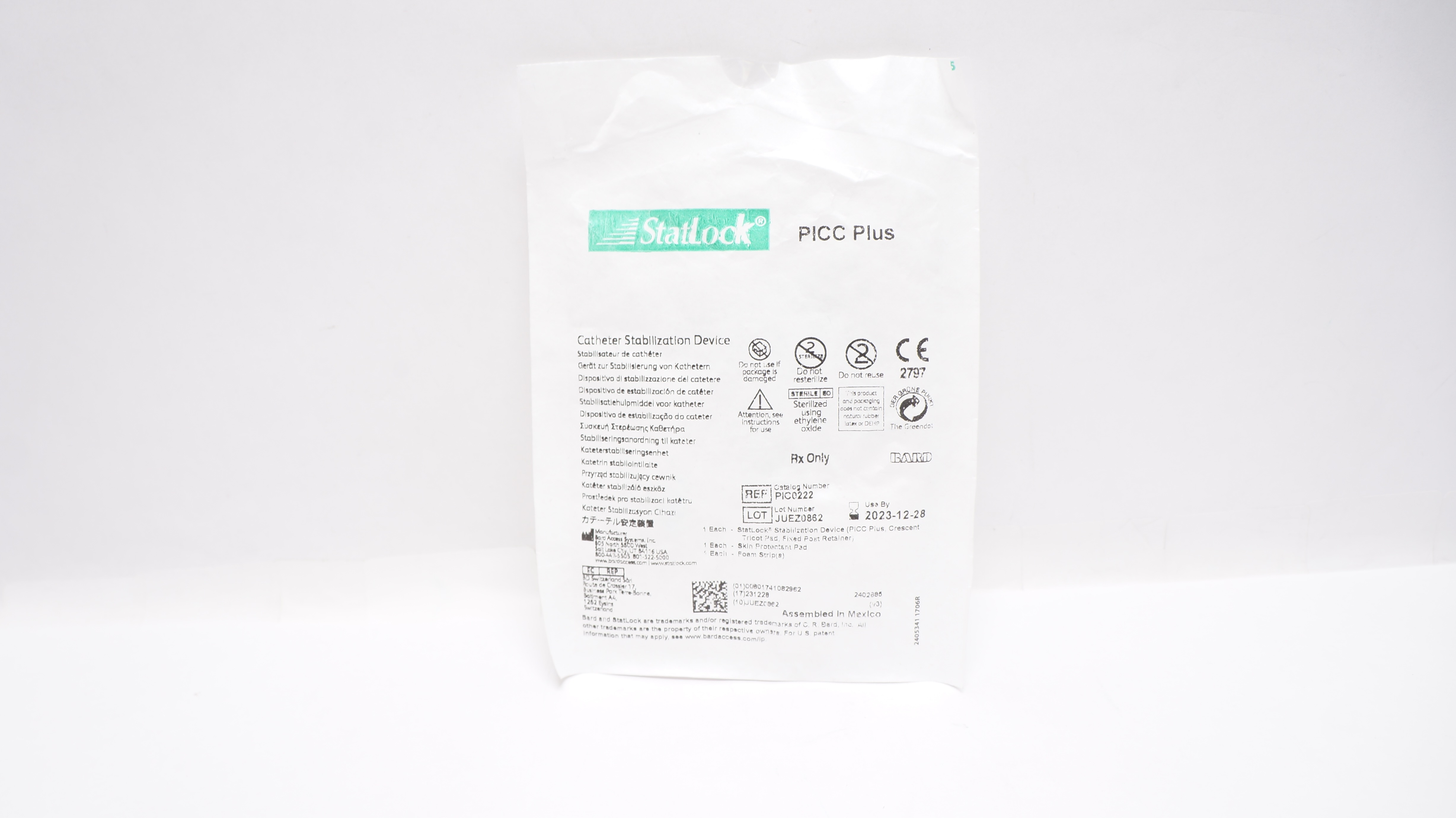 Bard PIC0222 StatLock Catheter Stabilization Device (x)