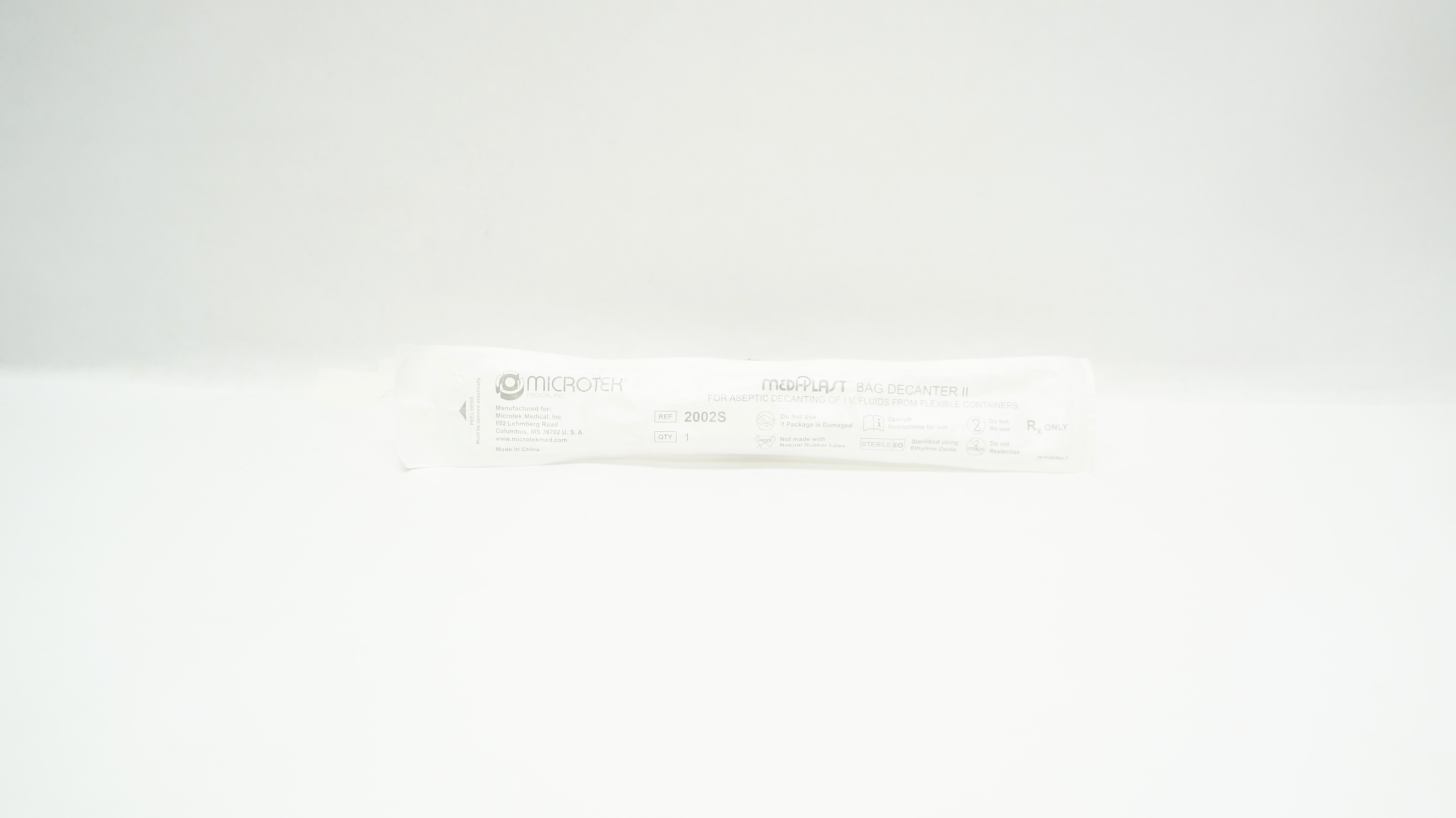 Microtek Medical 2002S Medi-Plast Bag Decanter II