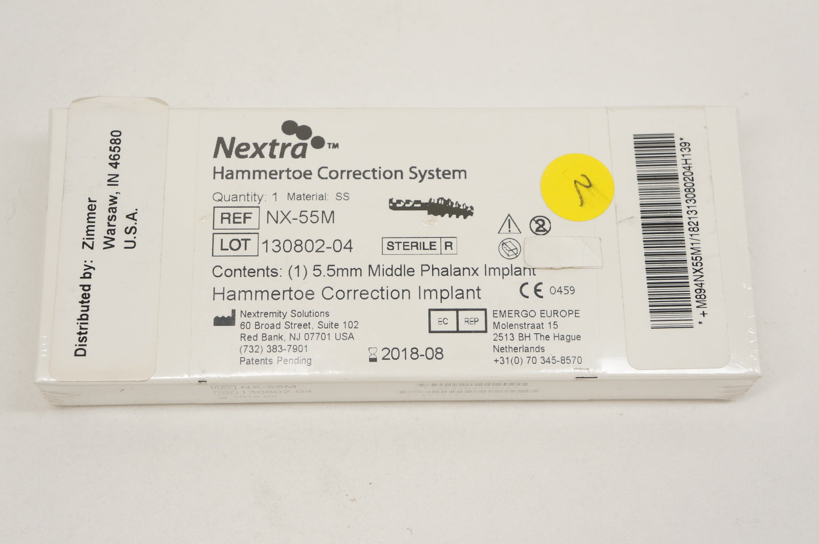 Nextra NX-55M Hammertoe Correction System 5.5mm (x)