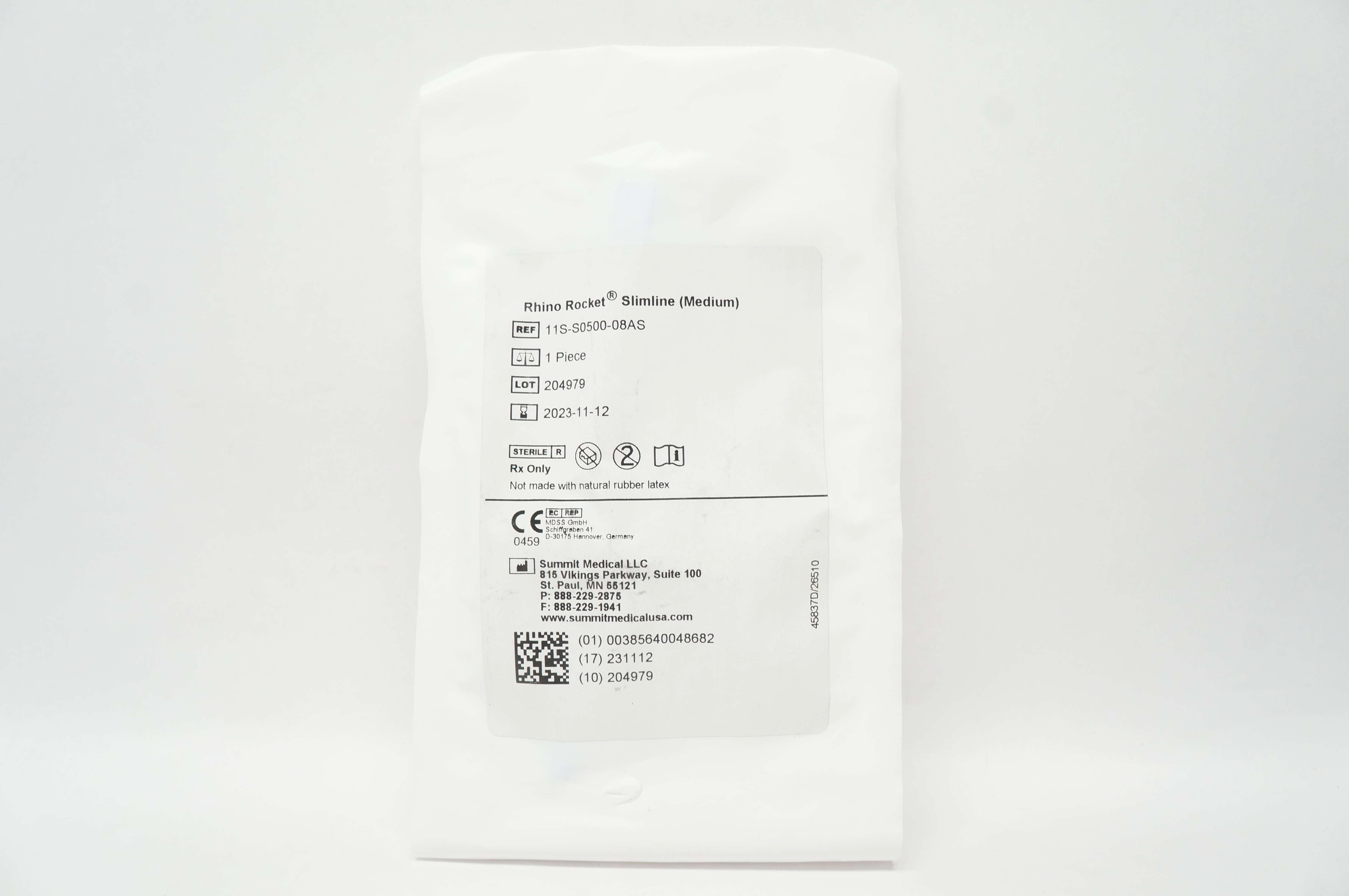 Summit Medical 11S-S0800-08AS Rhino Rocket Slimline Large Nasal Packing